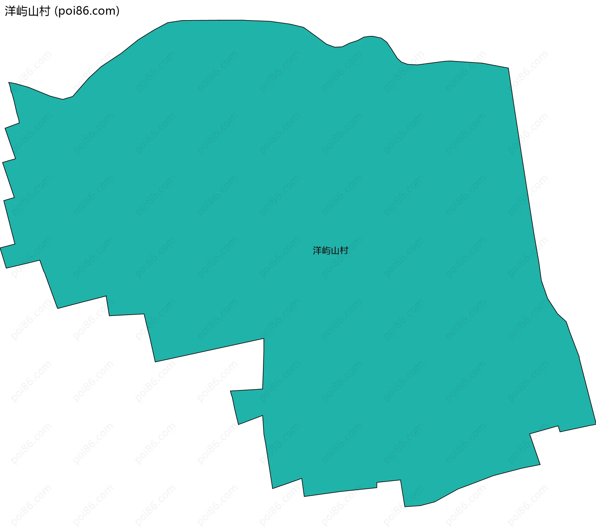 洋屿山村边界地图