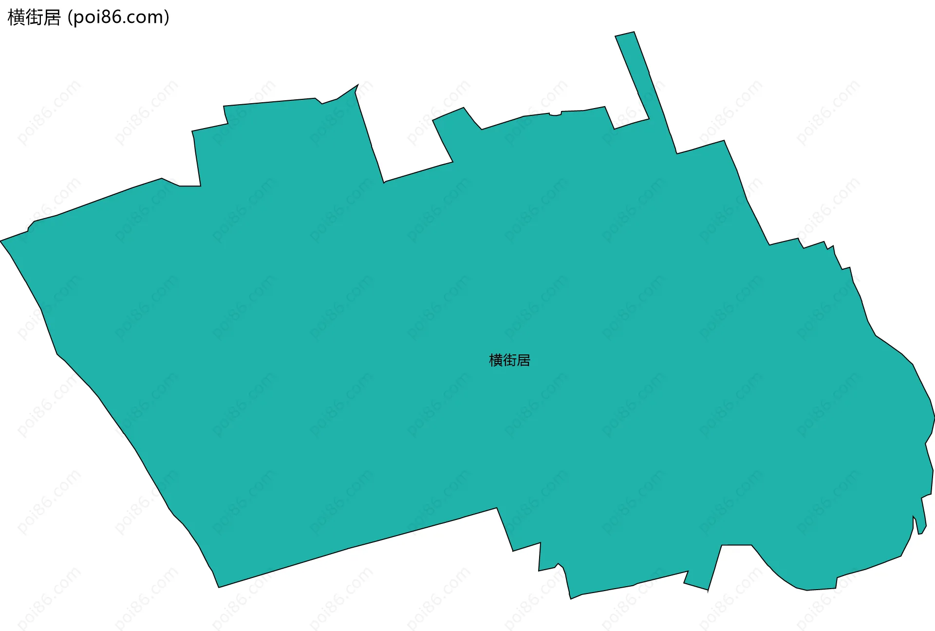 横街居边界地图