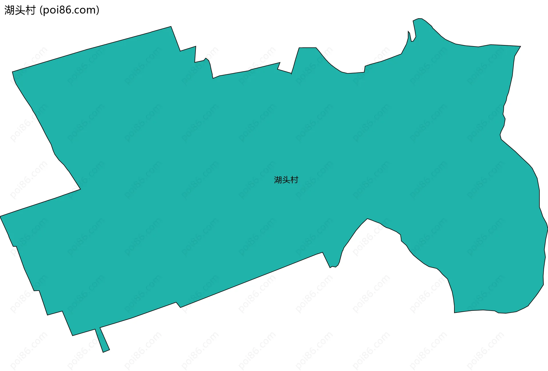 湖头村边界地图