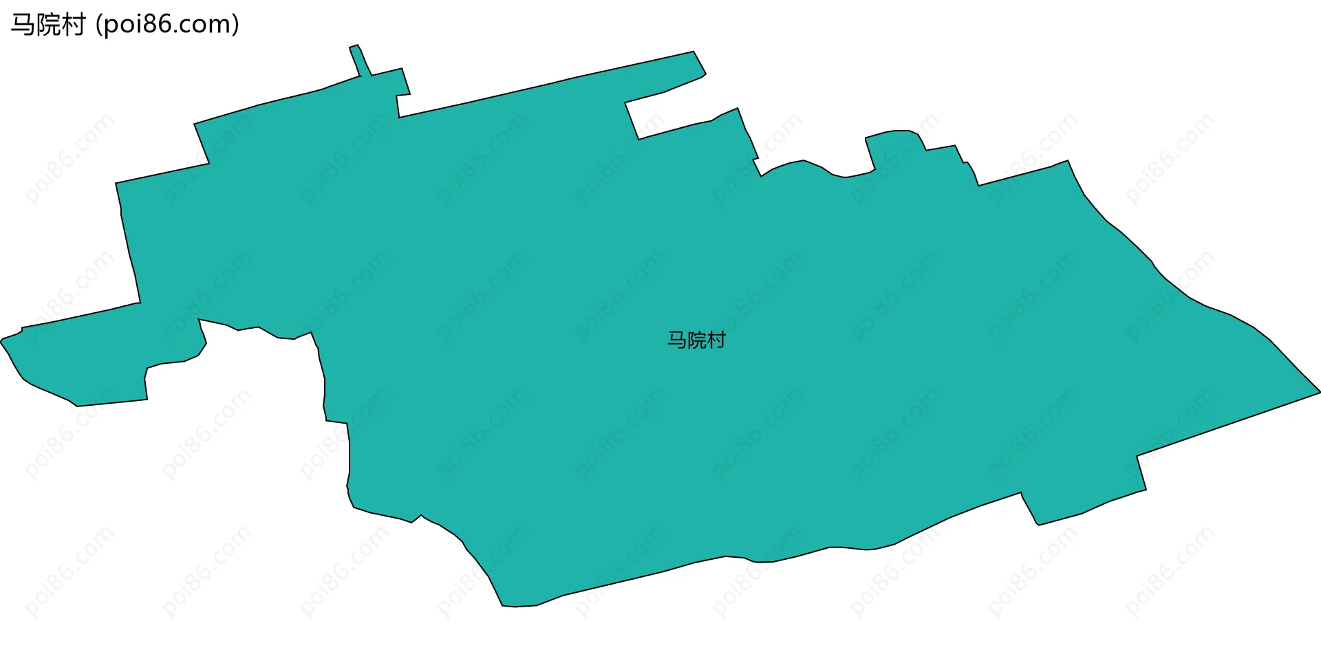 马院村边界地图
