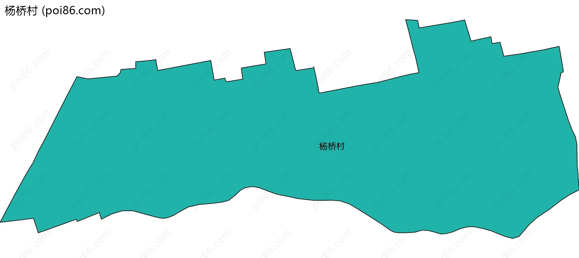 杨桥村边界地图