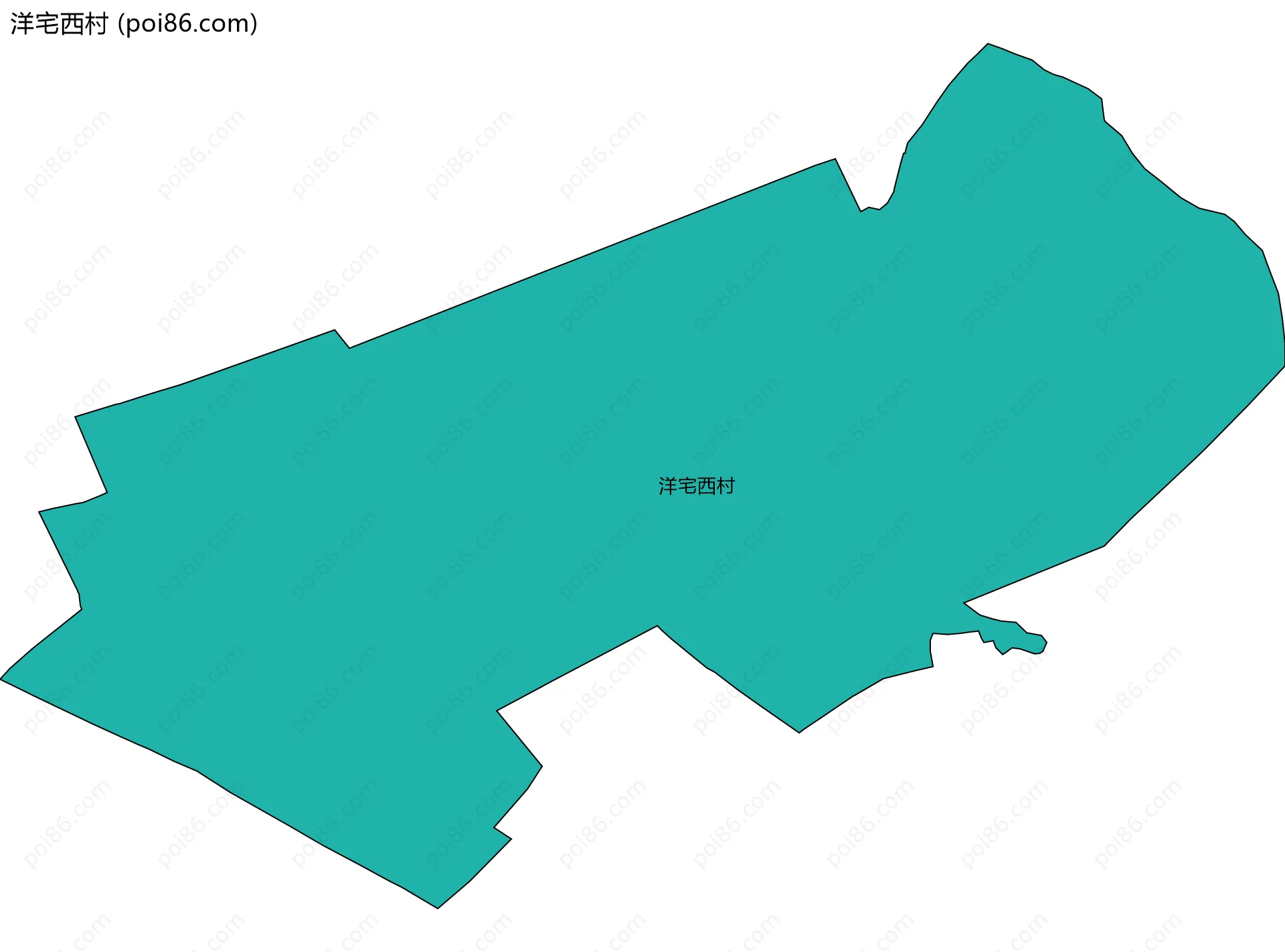 洋宅西村边界地图