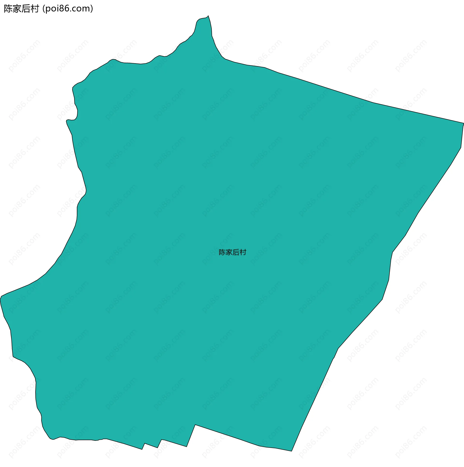 陈家后村边界地图