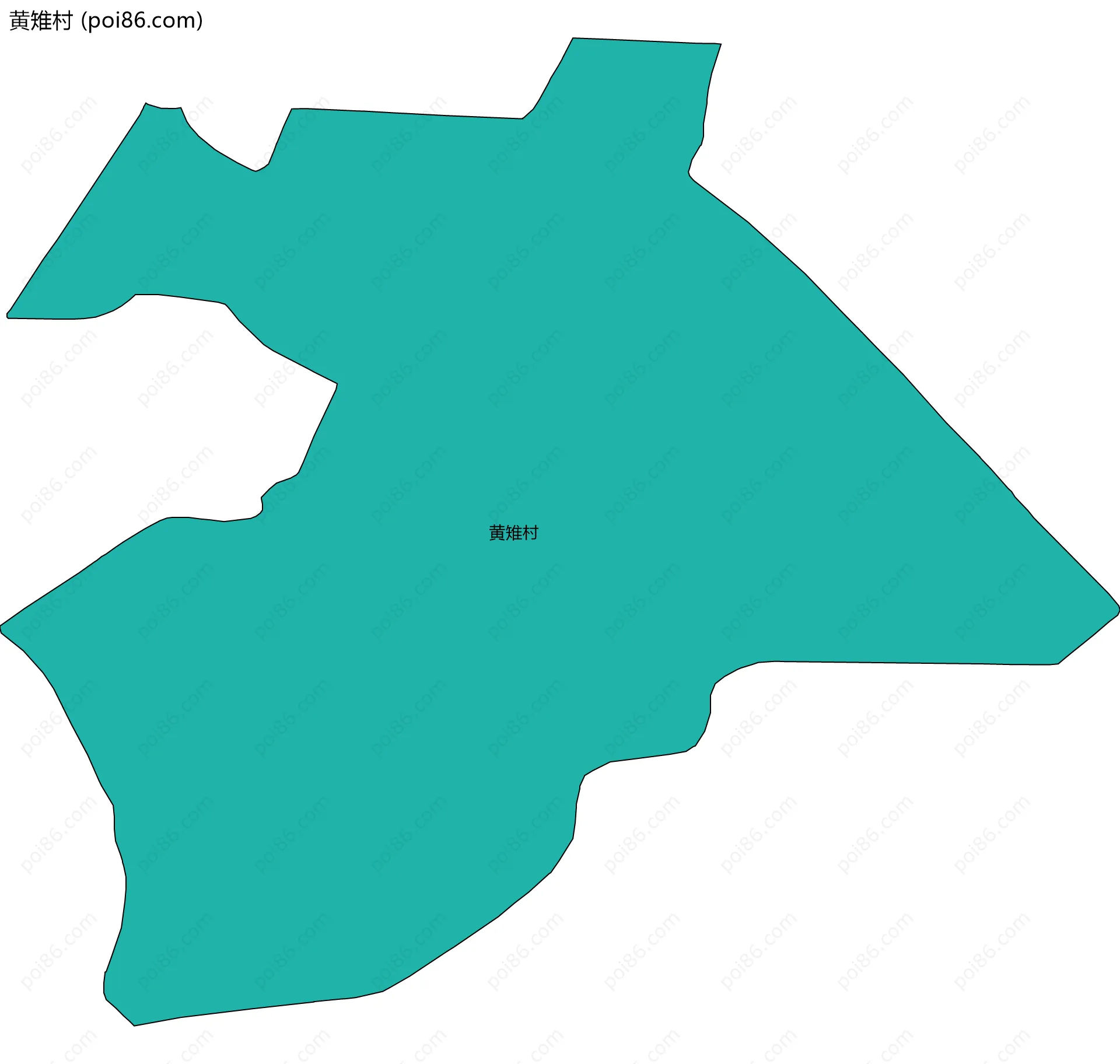 黄雉村边界地图