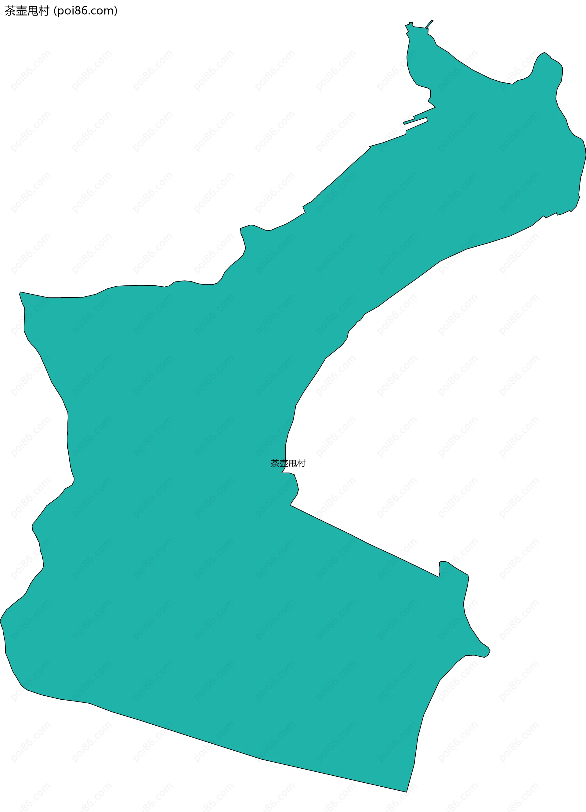 茶壶甩村边界地图