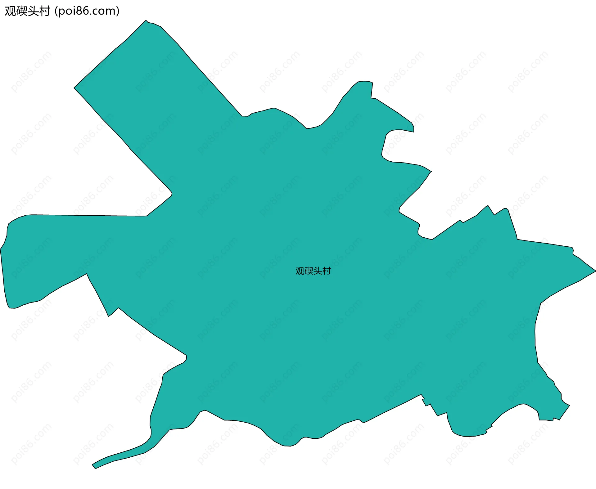 观碶头村边界地图