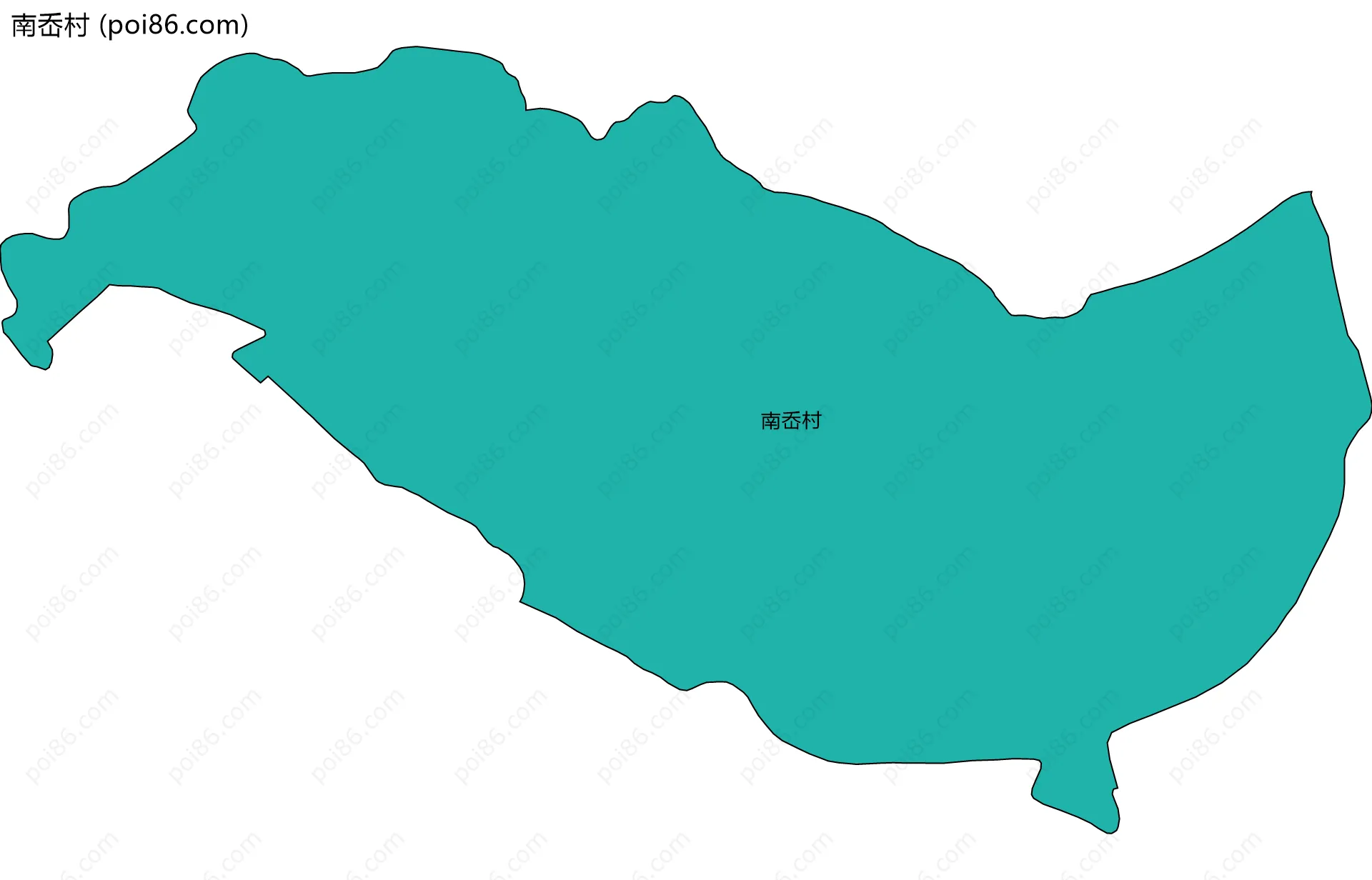 南岙村边界地图