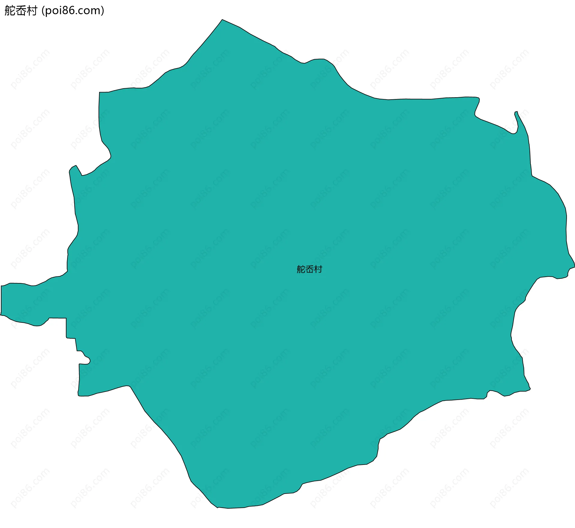 舵岙村边界地图