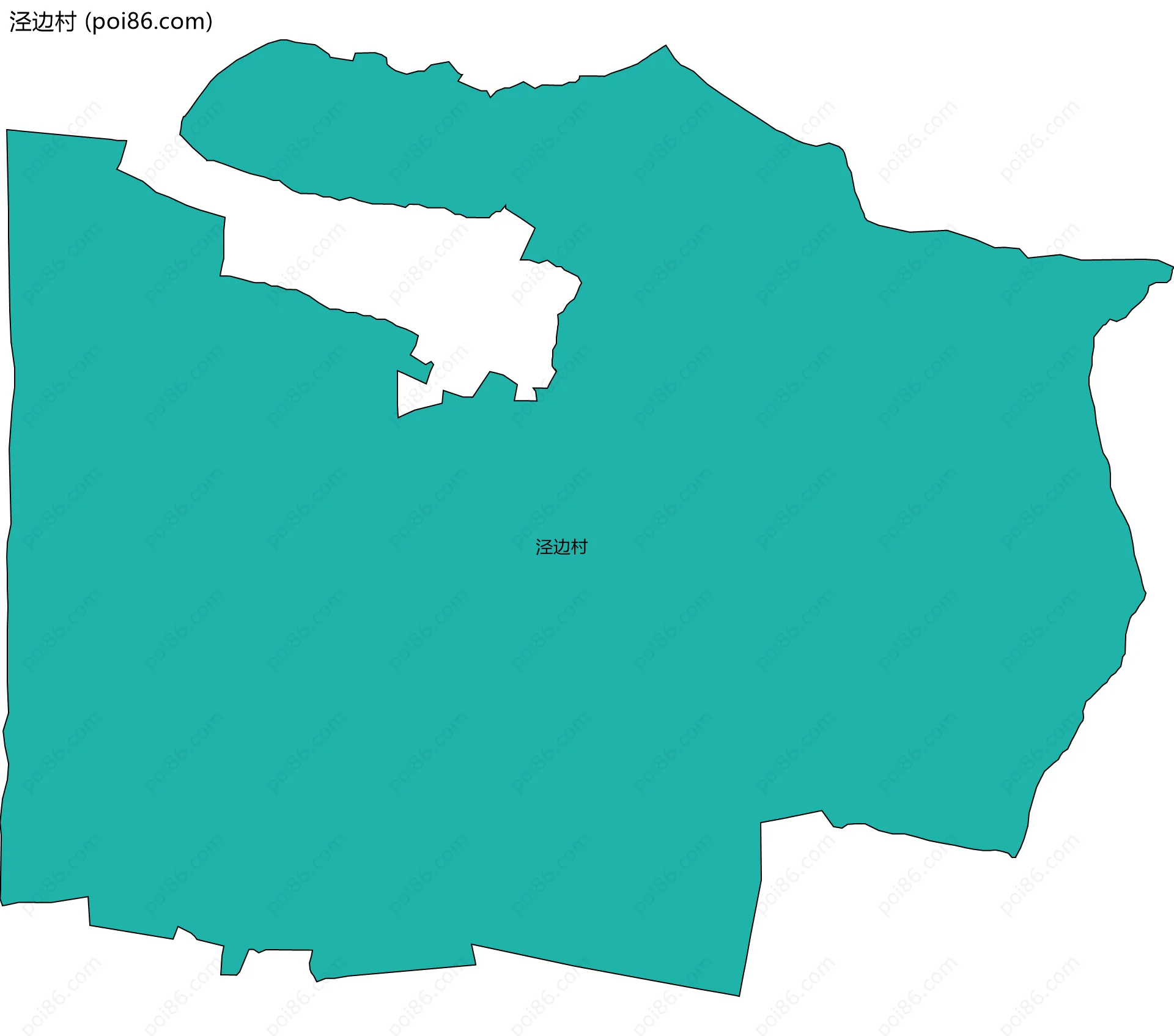 泾边村边界地图