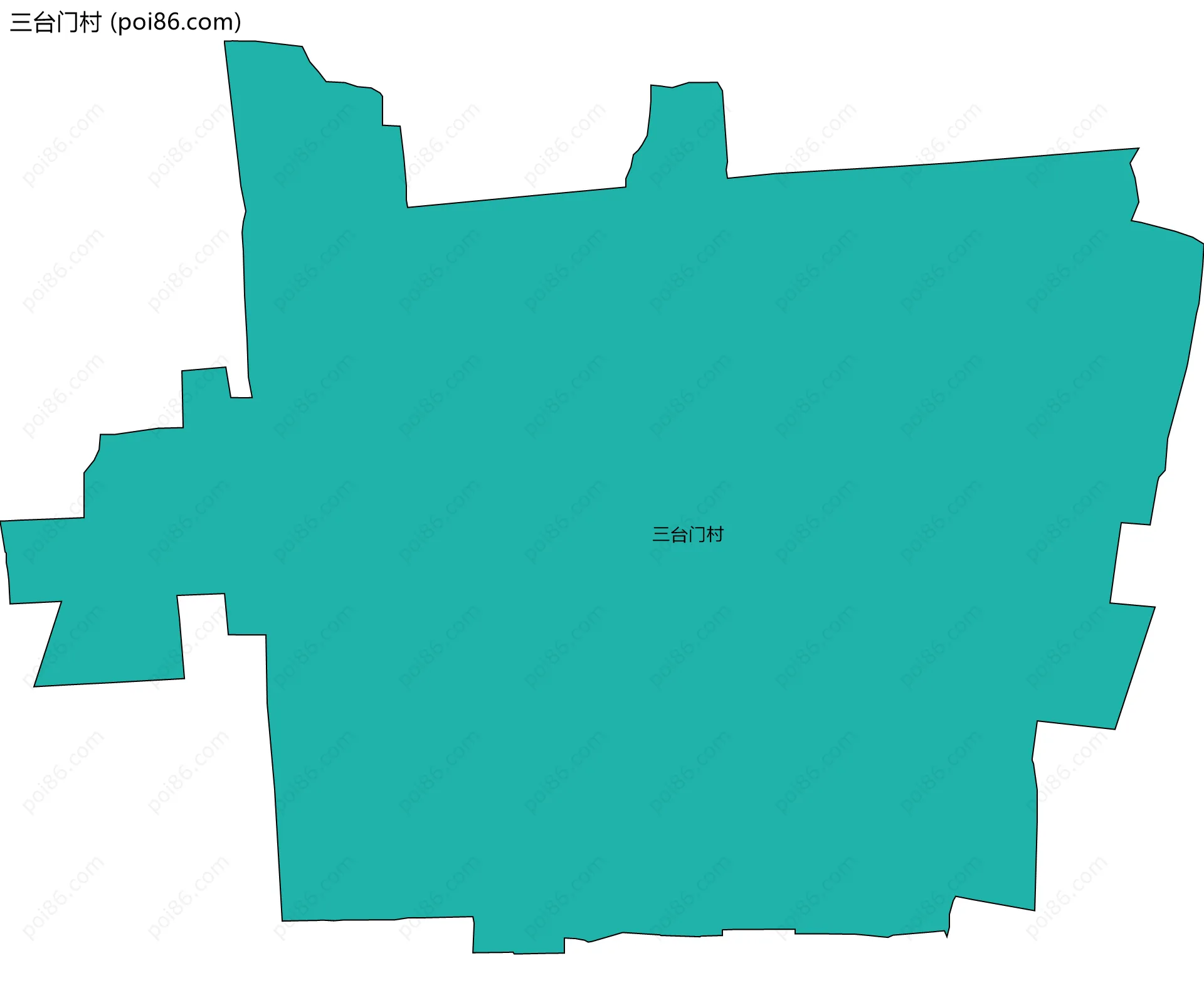 三台门村边界地图