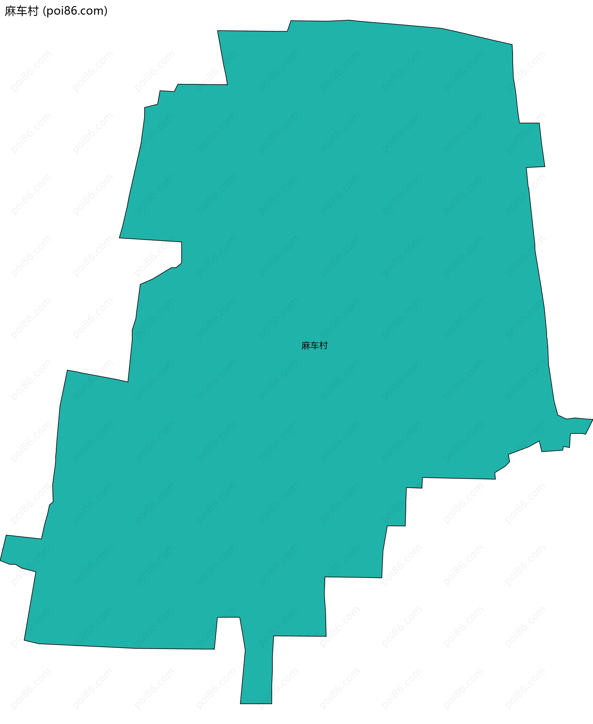 麻车村边界地图