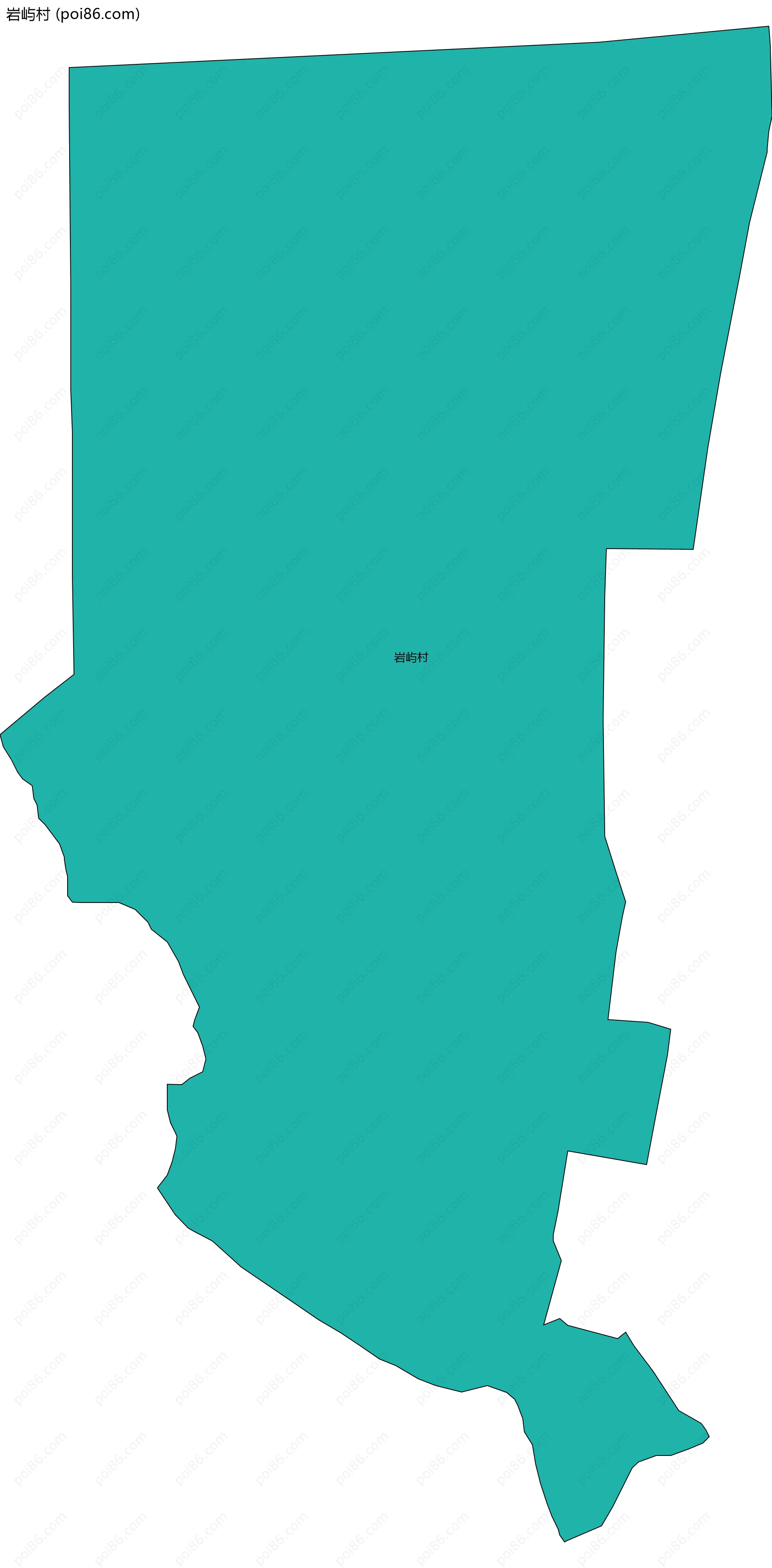 岩屿村边界地图