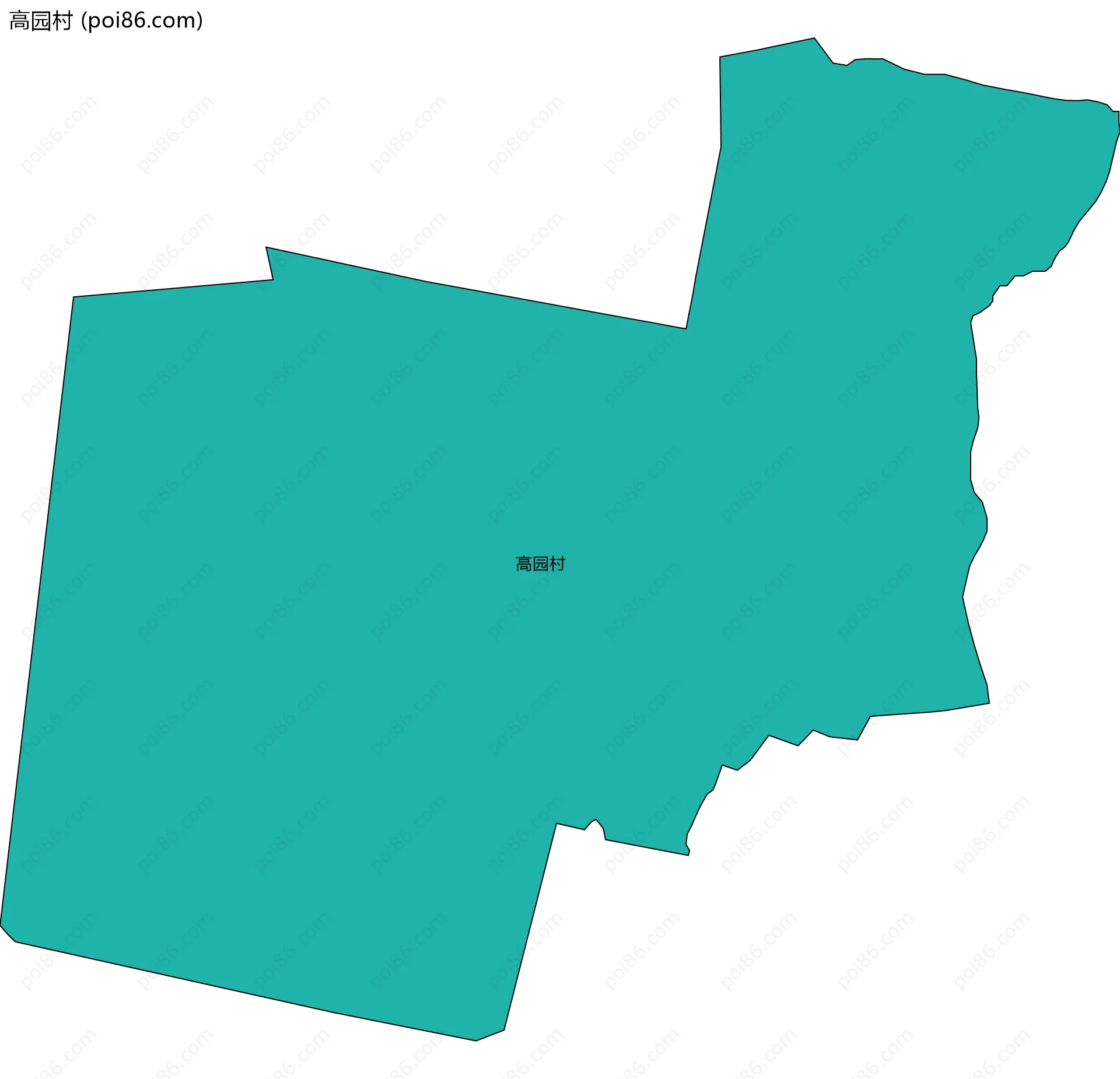 高园村边界地图