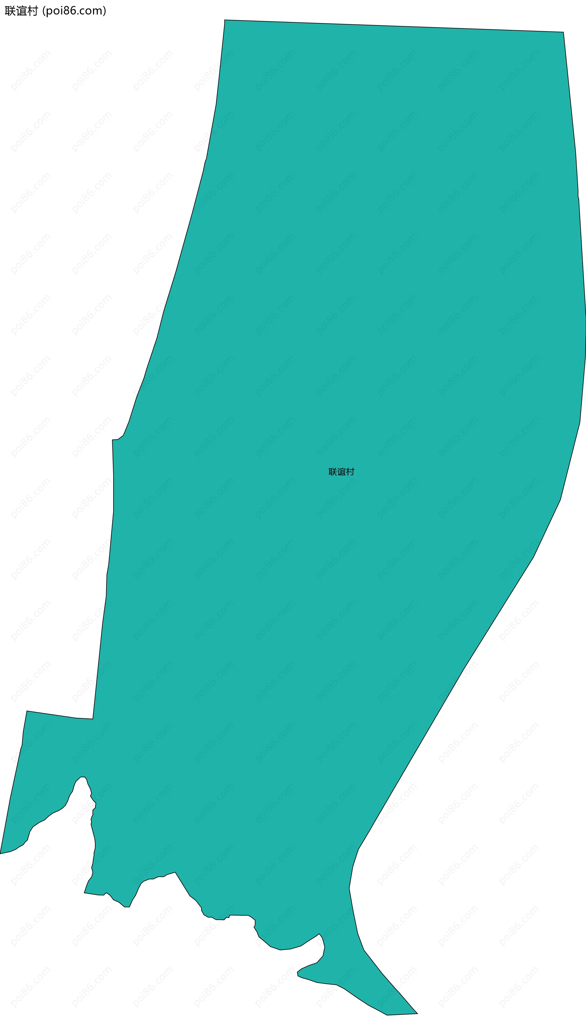 联谊村边界地图