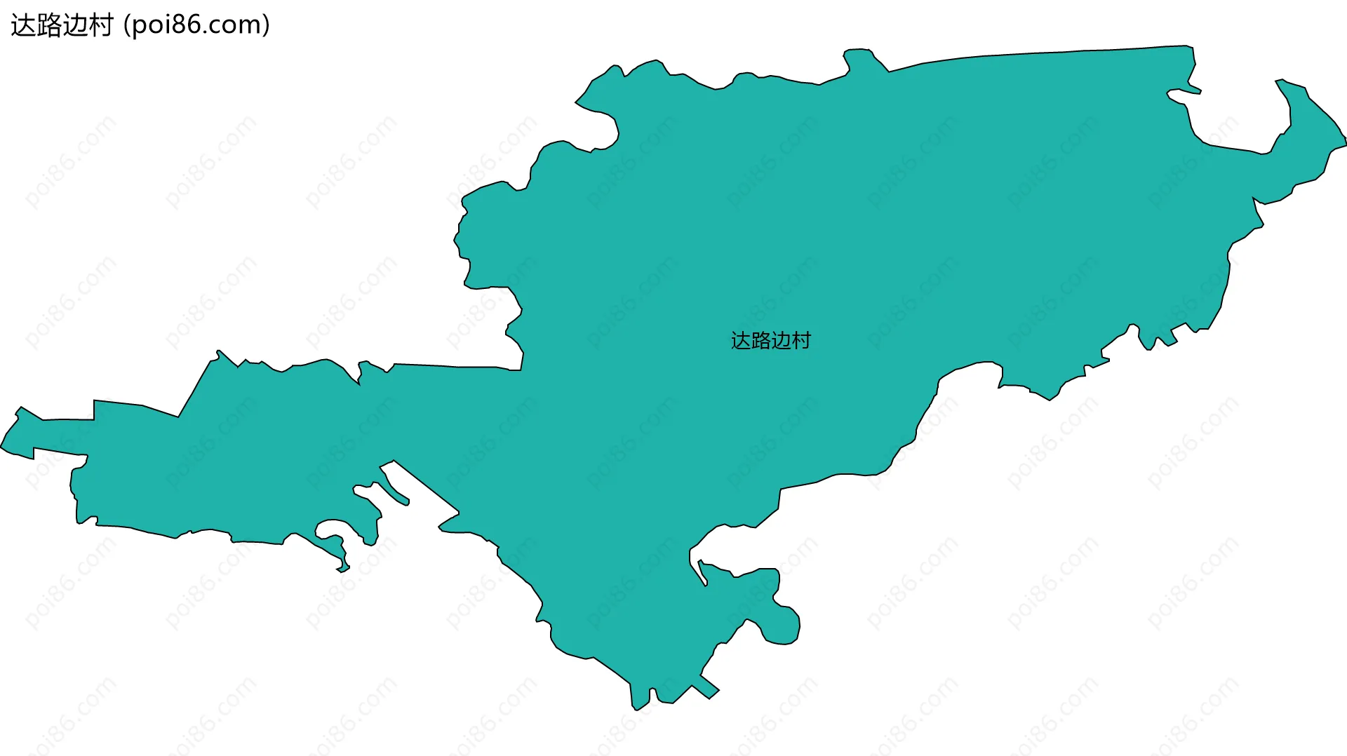 达路边村边界地图