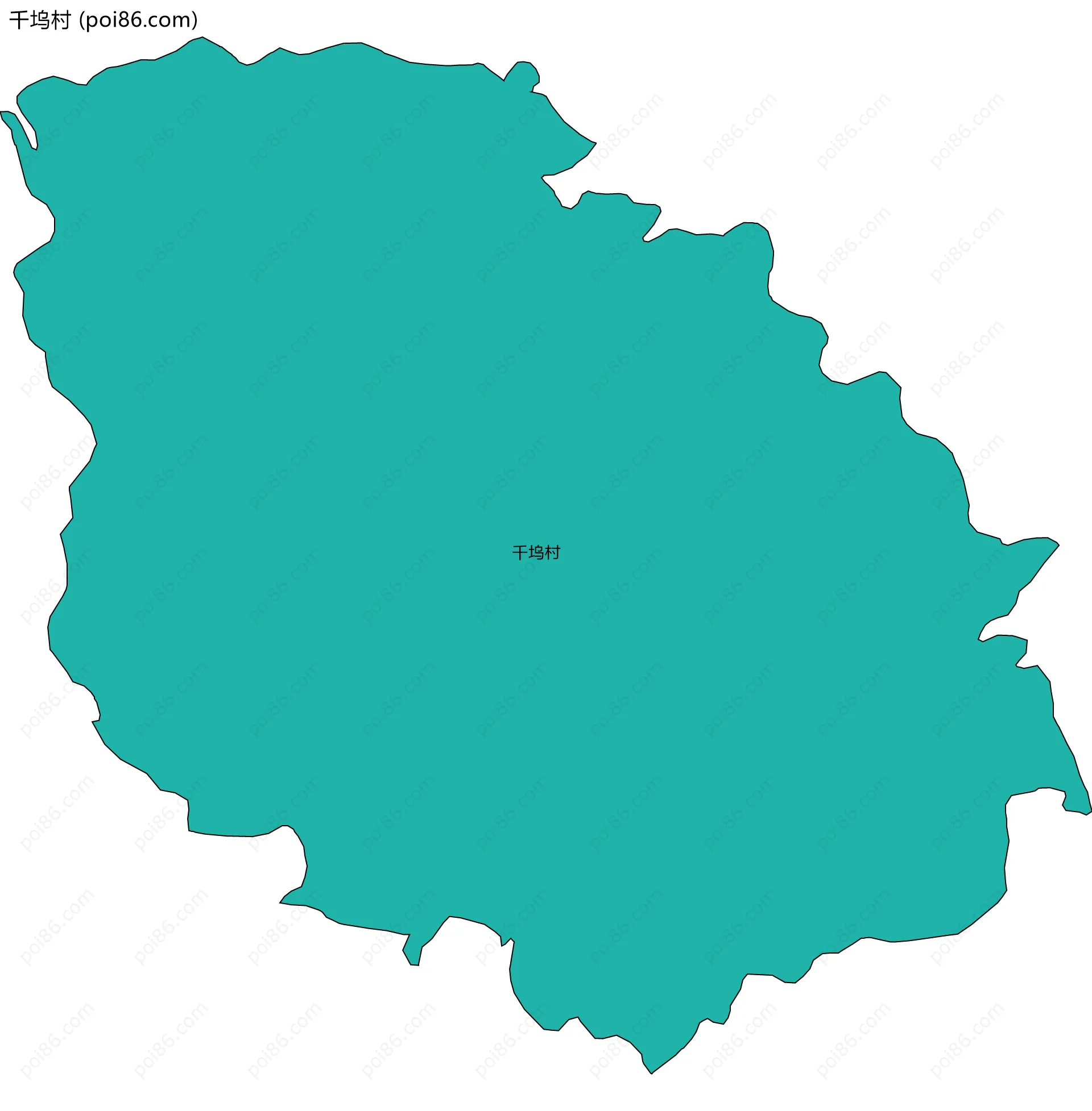 千坞村边界地图