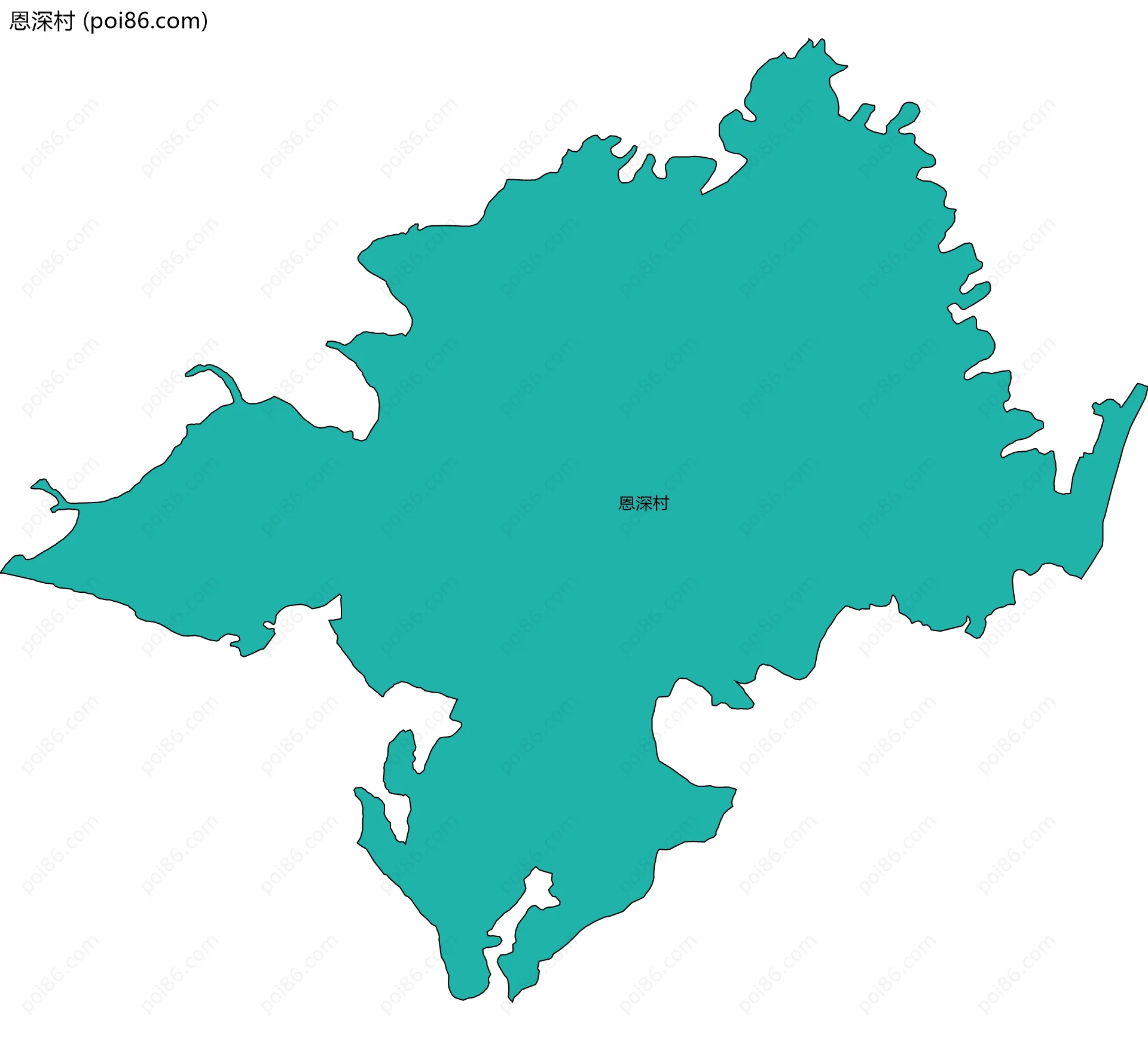 恩深村边界地图