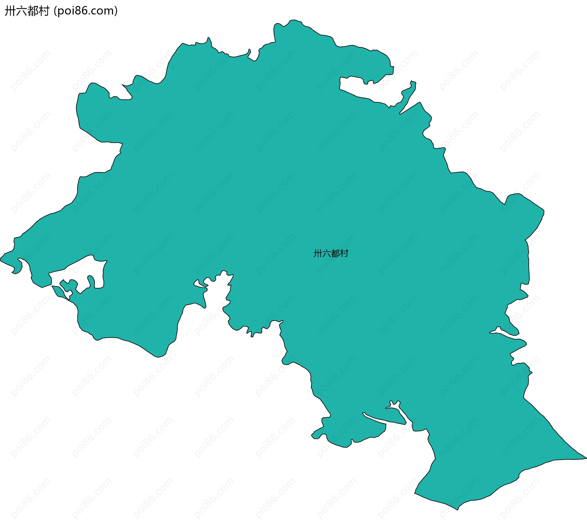 卅六都村边界地图