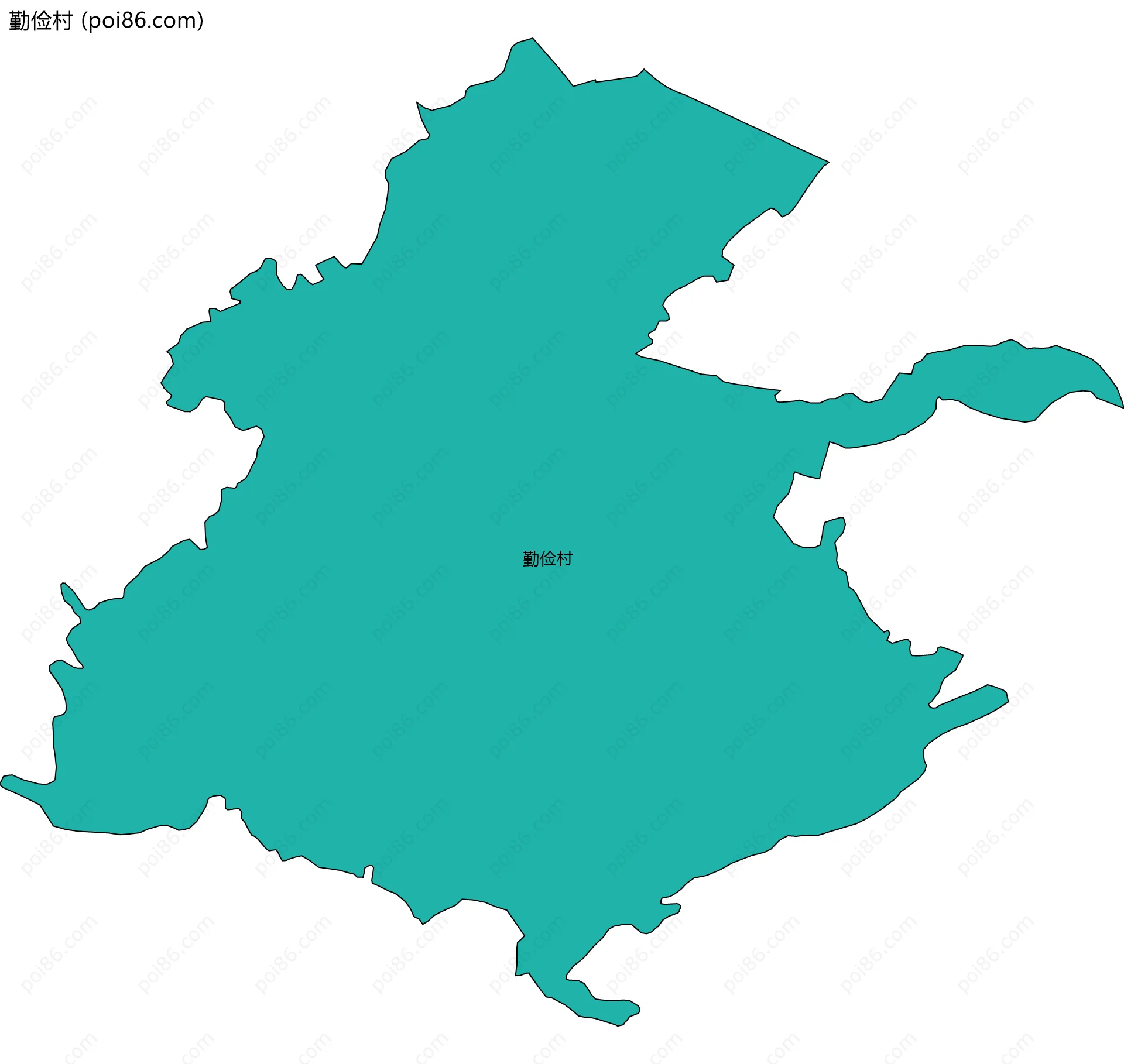 勤俭村边界地图