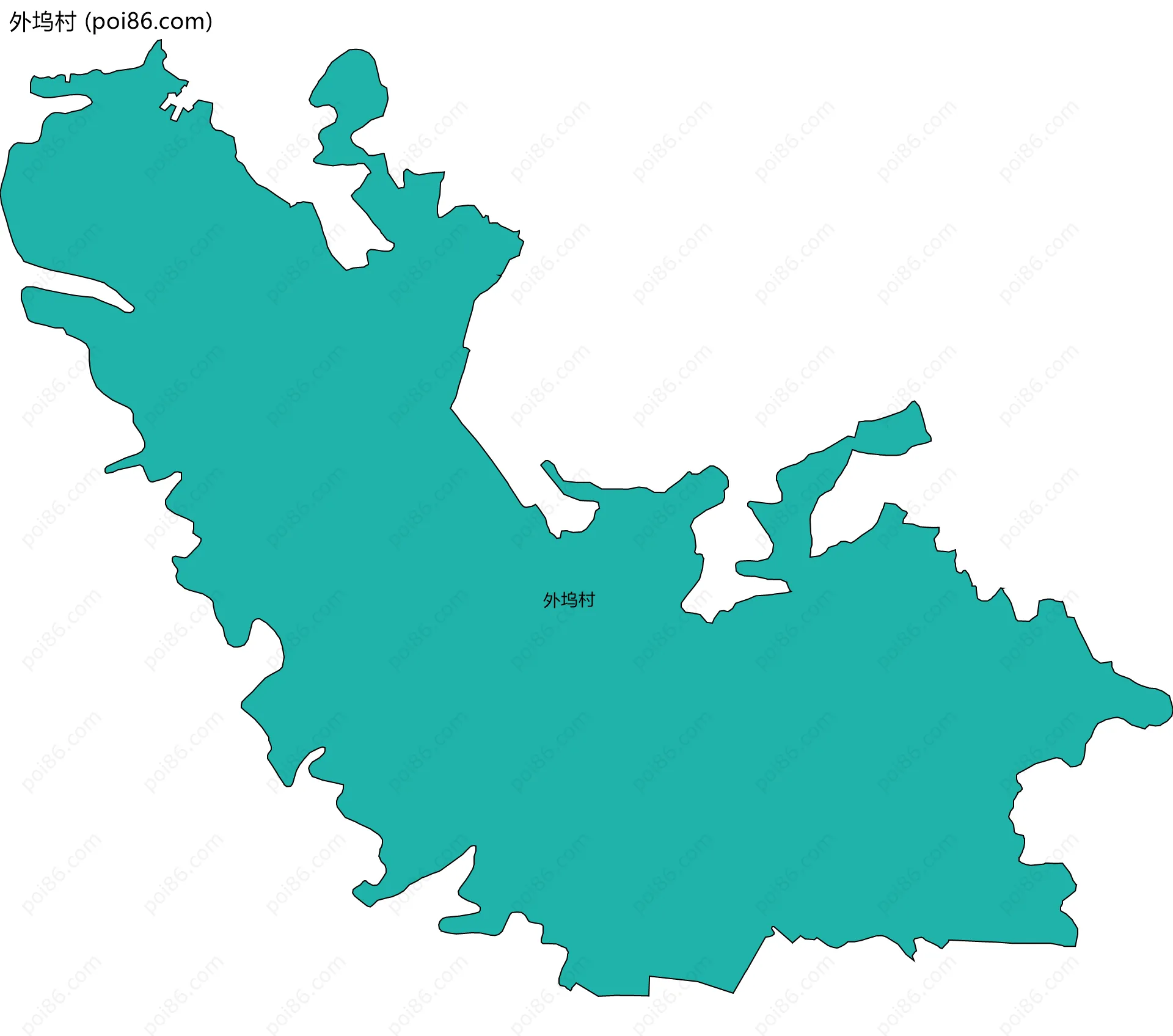 外坞村边界地图