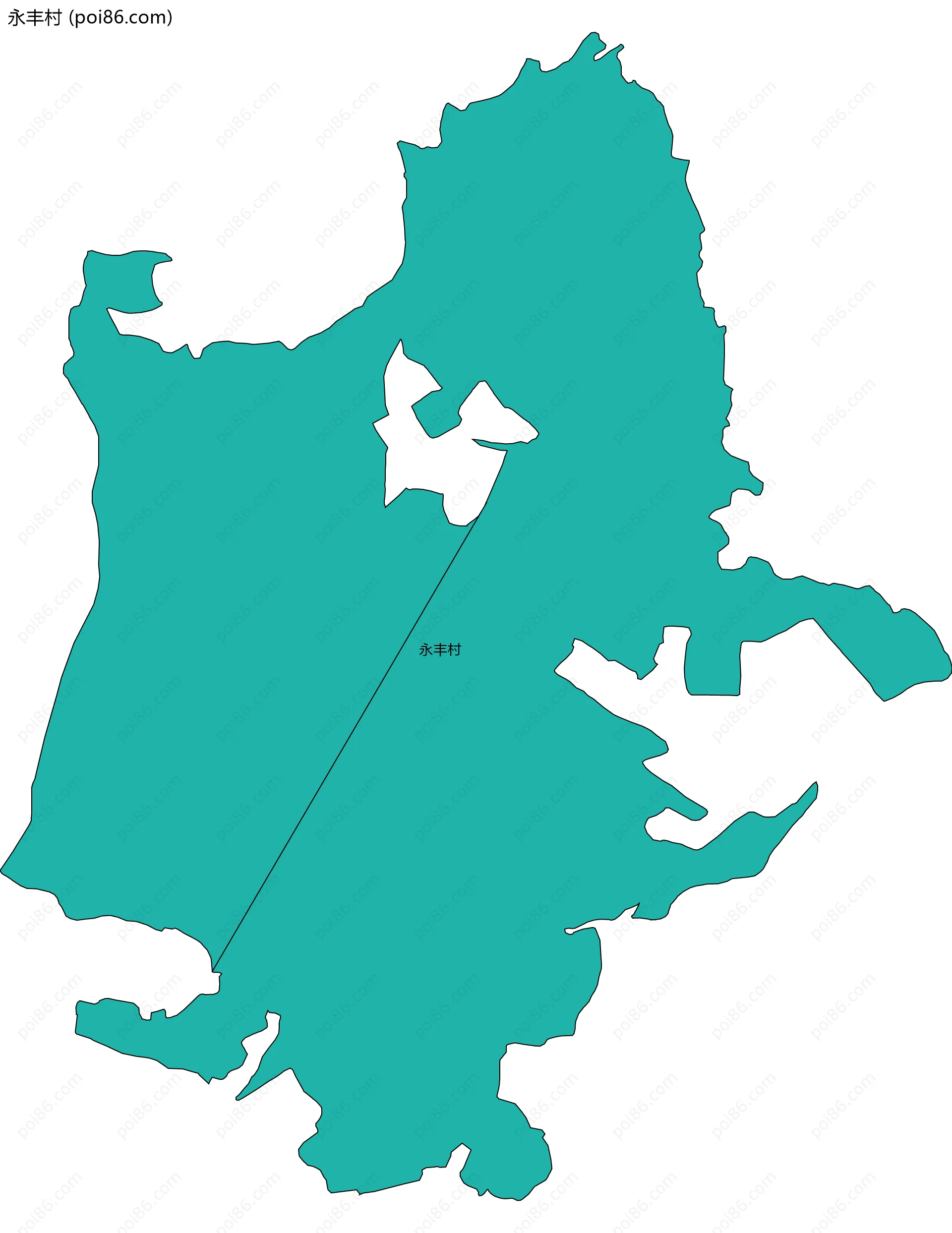永丰村边界地图