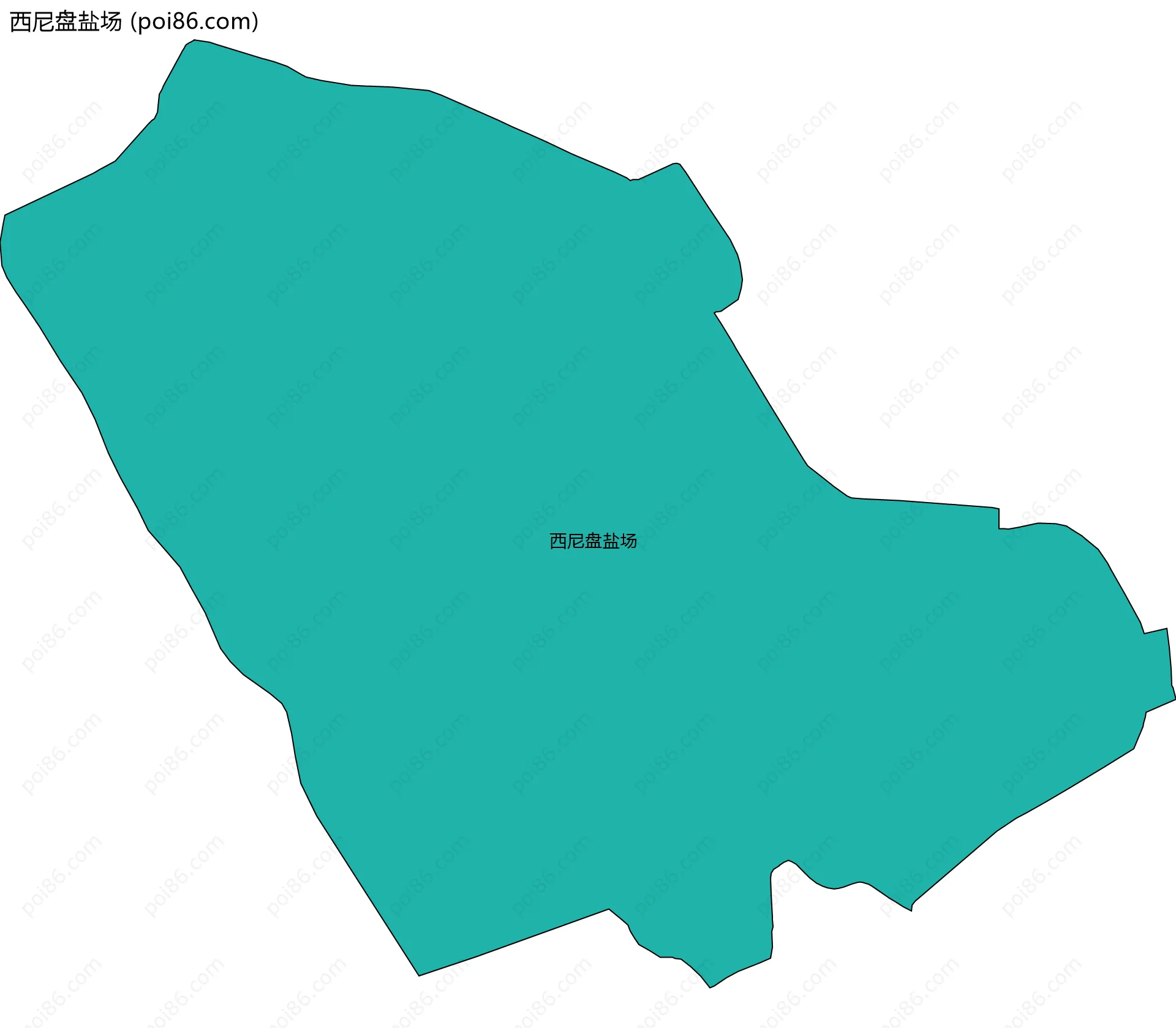 西尼盘盐场边界地图