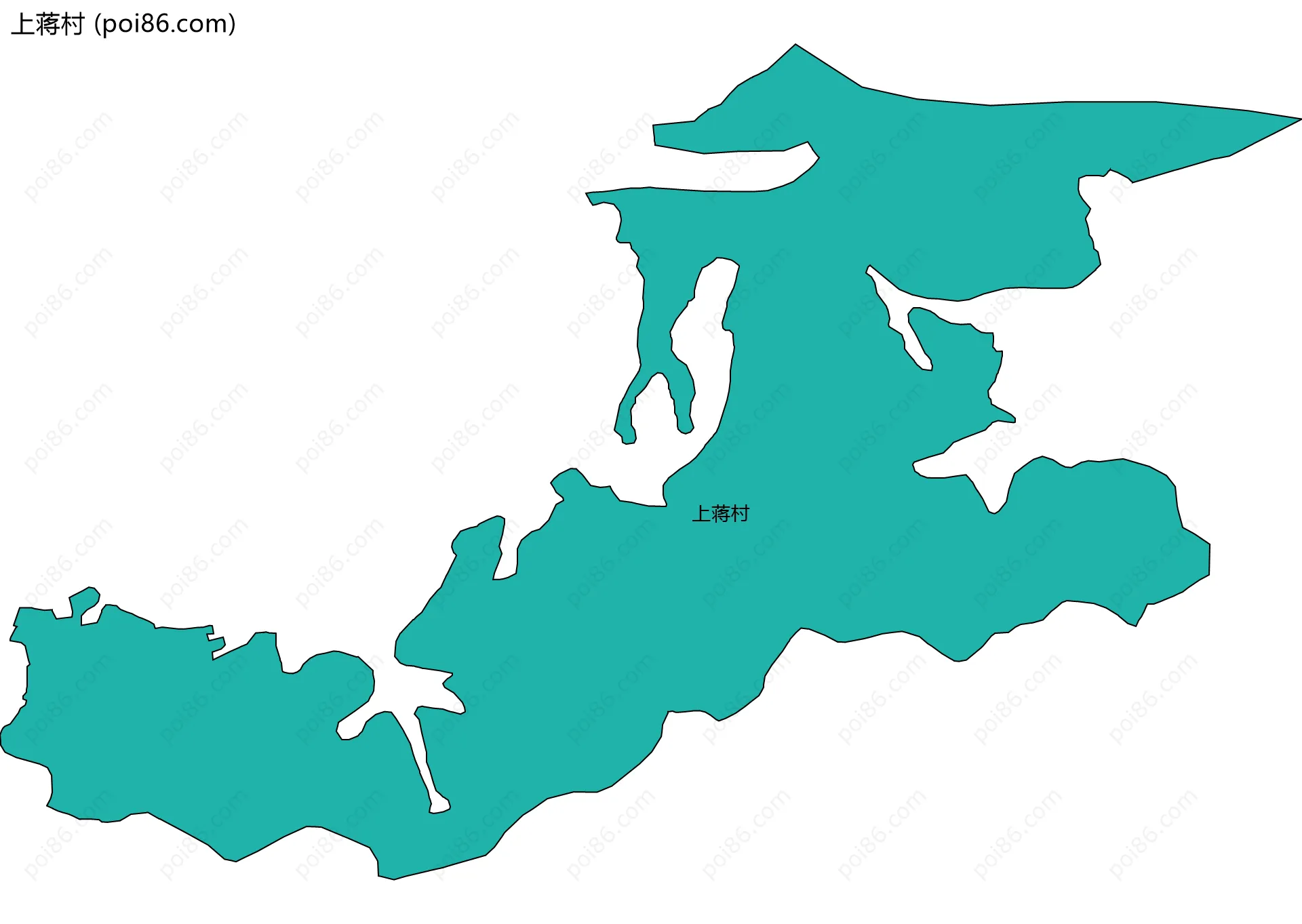 上蒋村边界地图