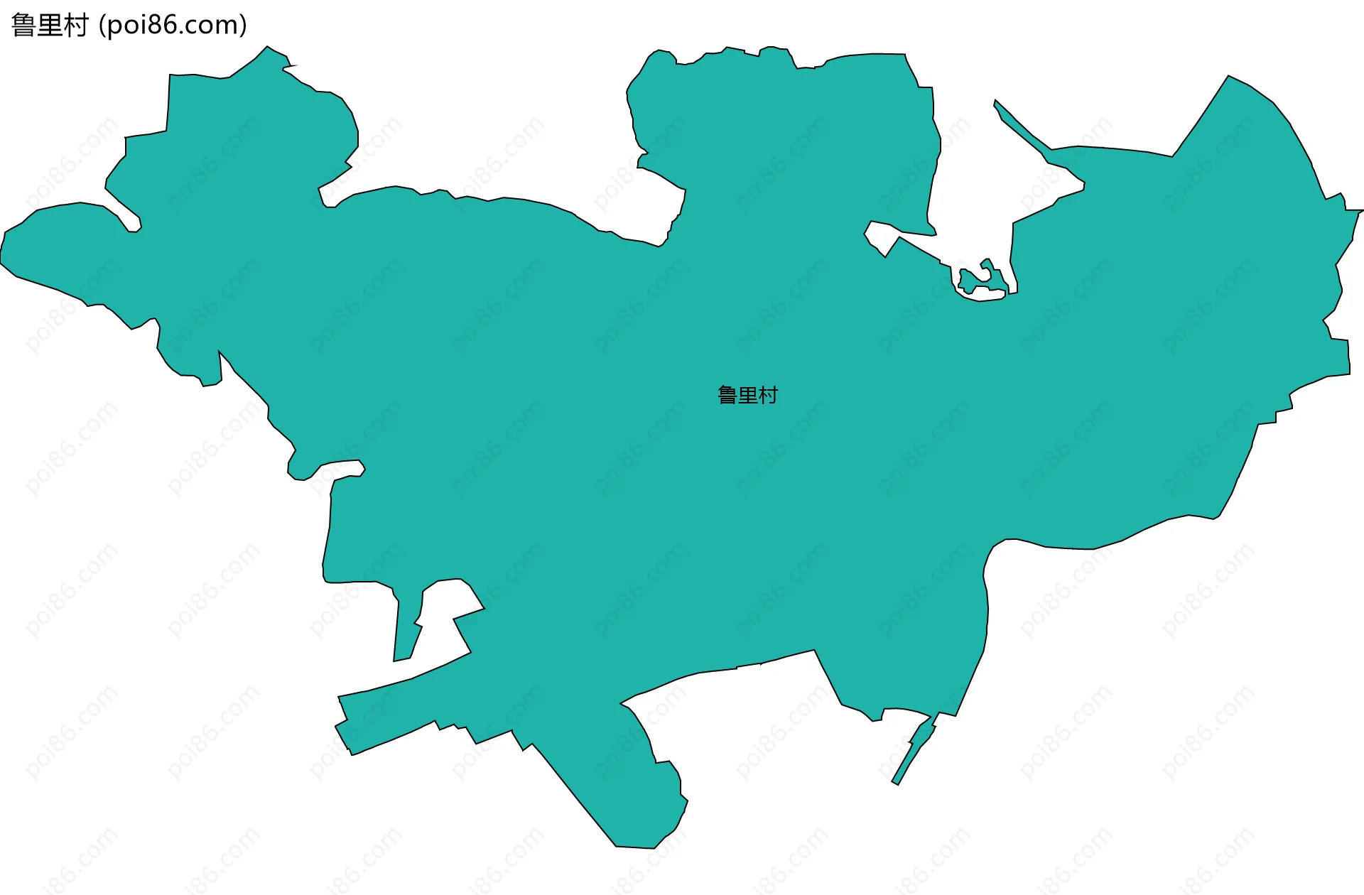 鲁里村边界地图