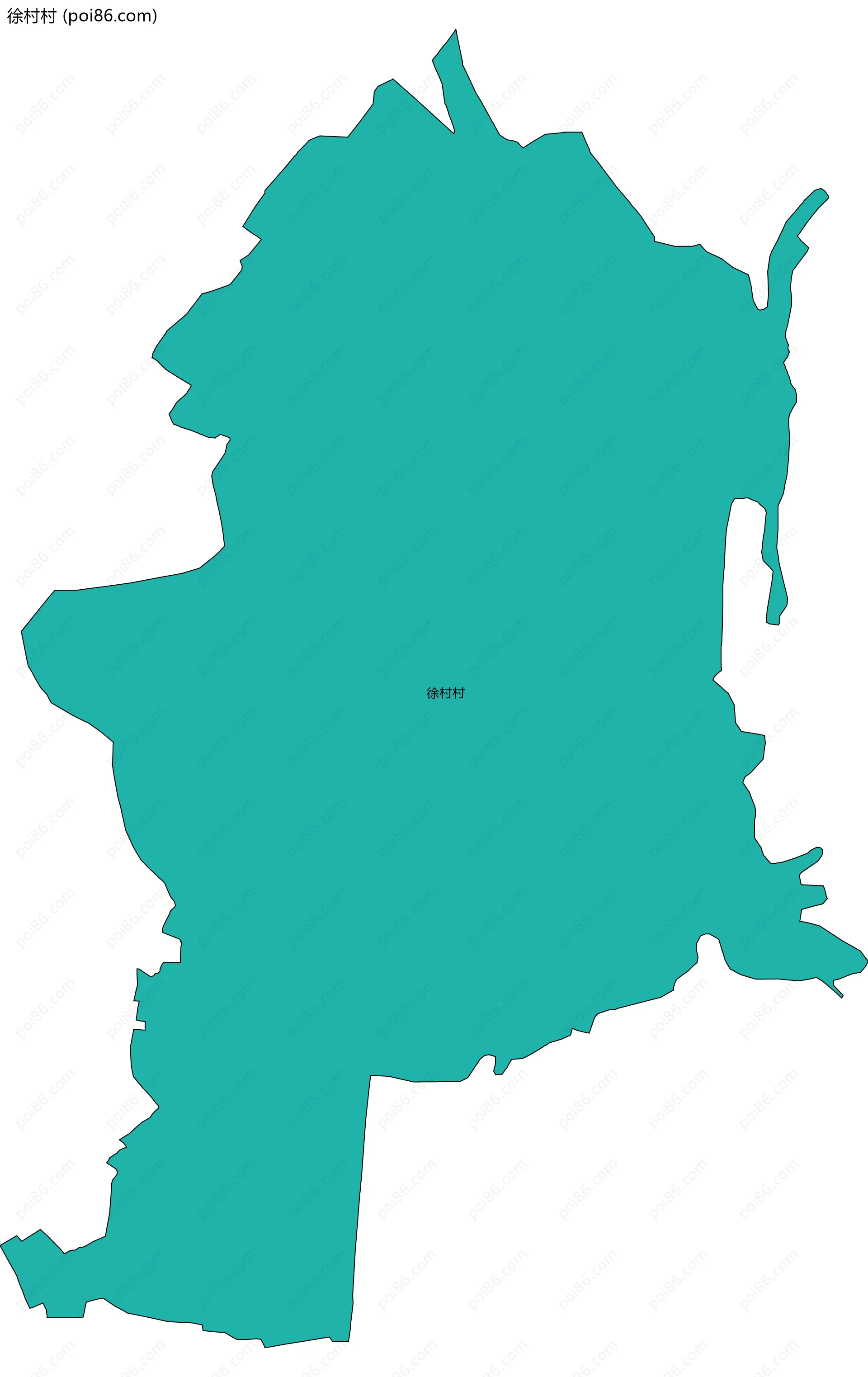徐村村边界地图