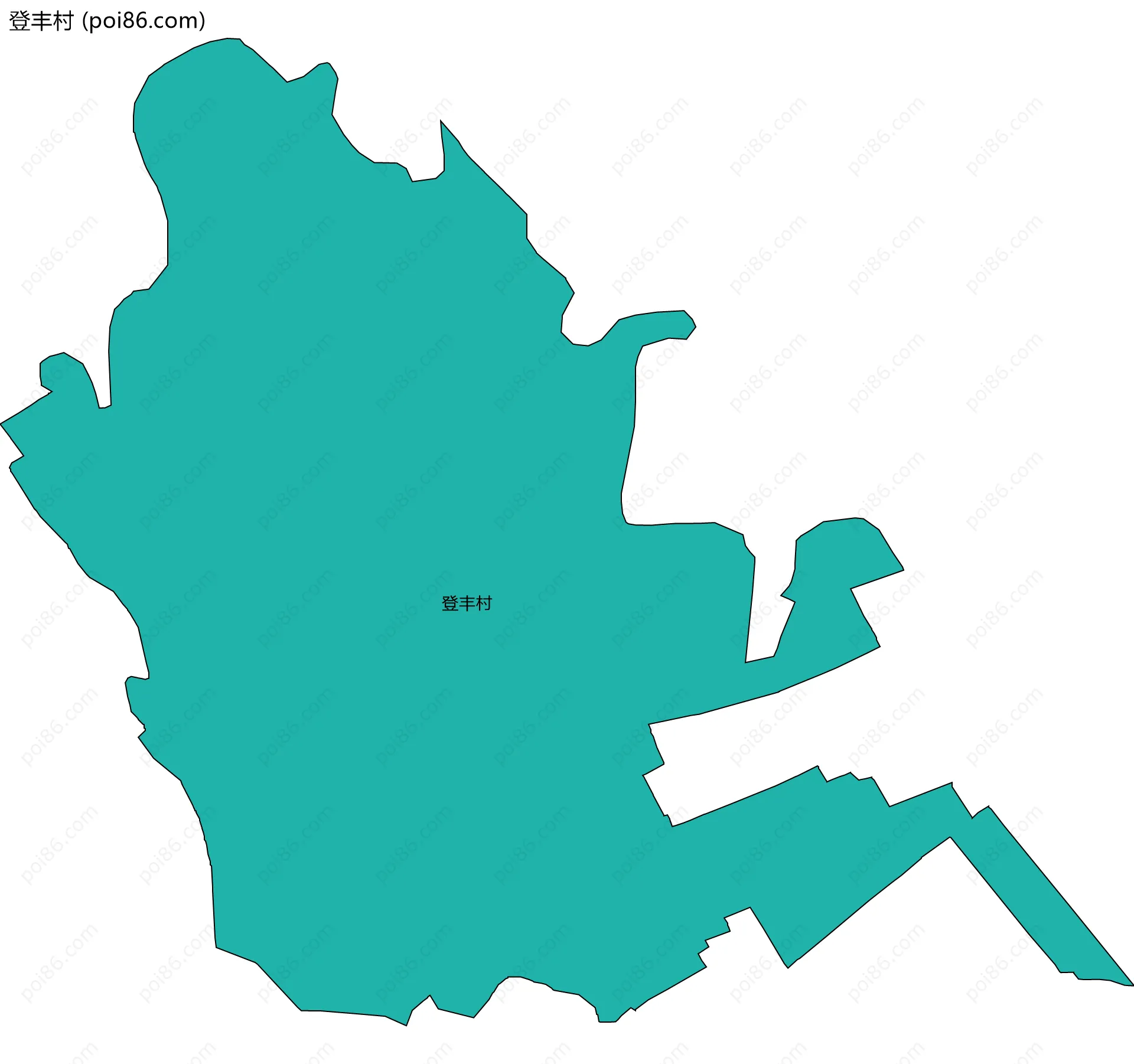 登丰村边界地图
