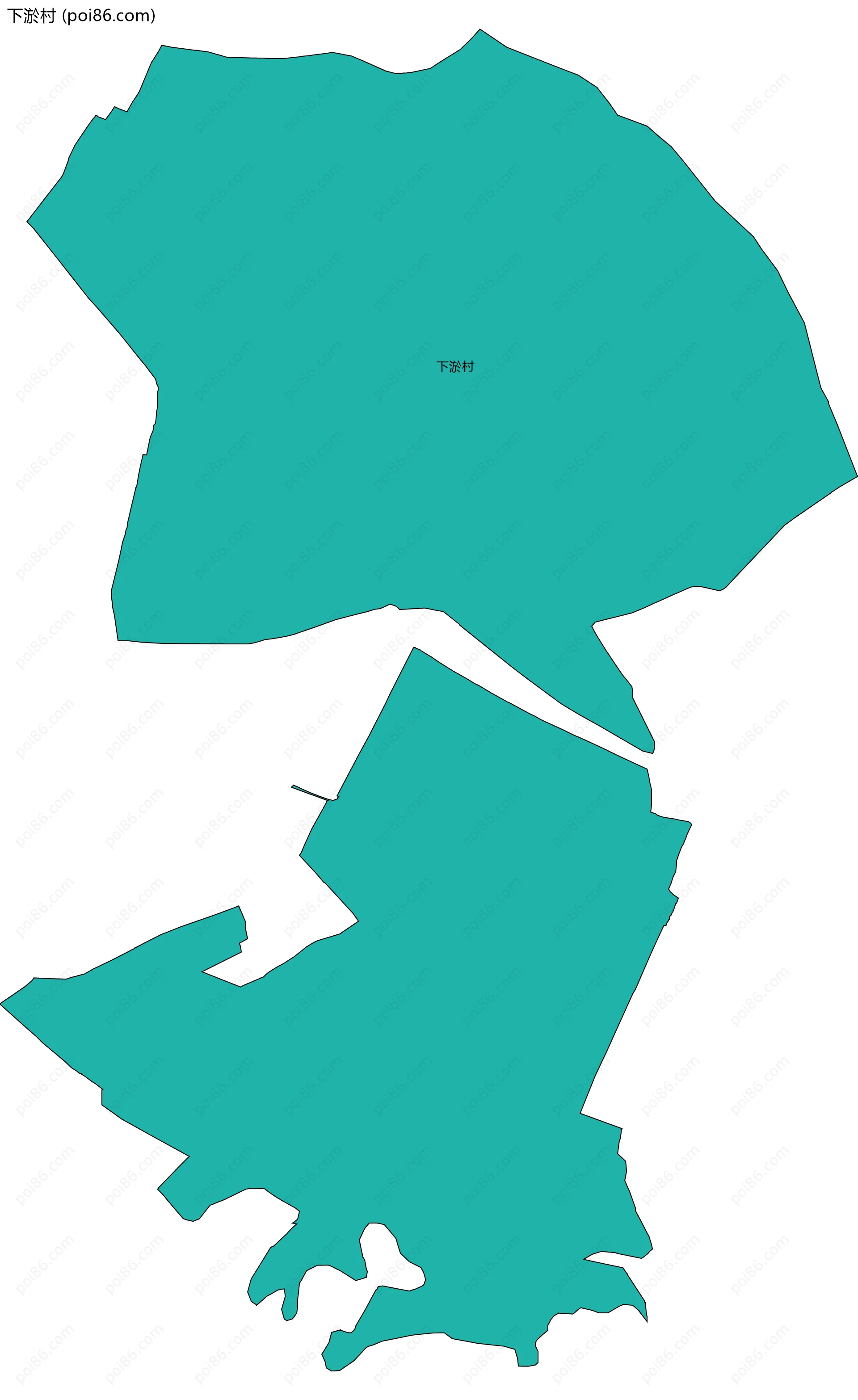 下淤村边界地图