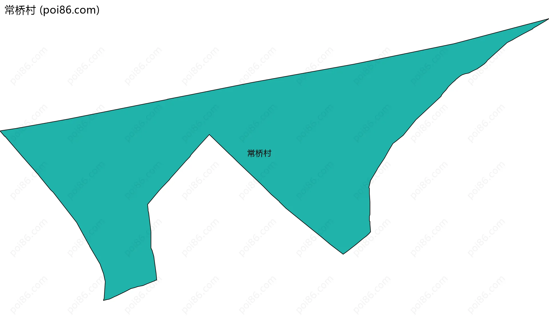 常桥村边界地图