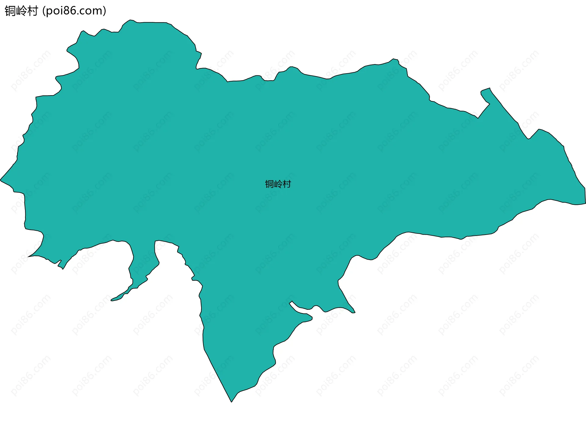 铜岭村边界地图