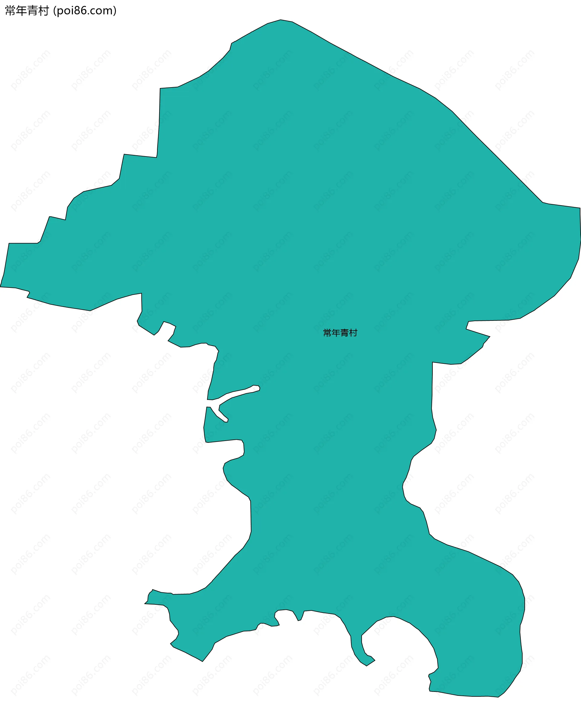 常年青村边界地图