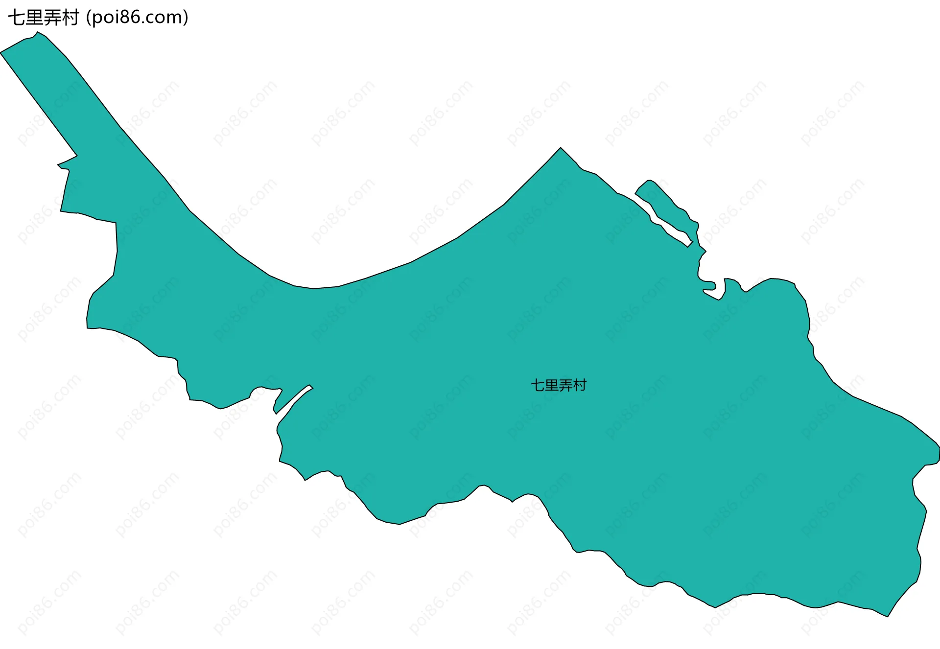 七里弄村边界地图