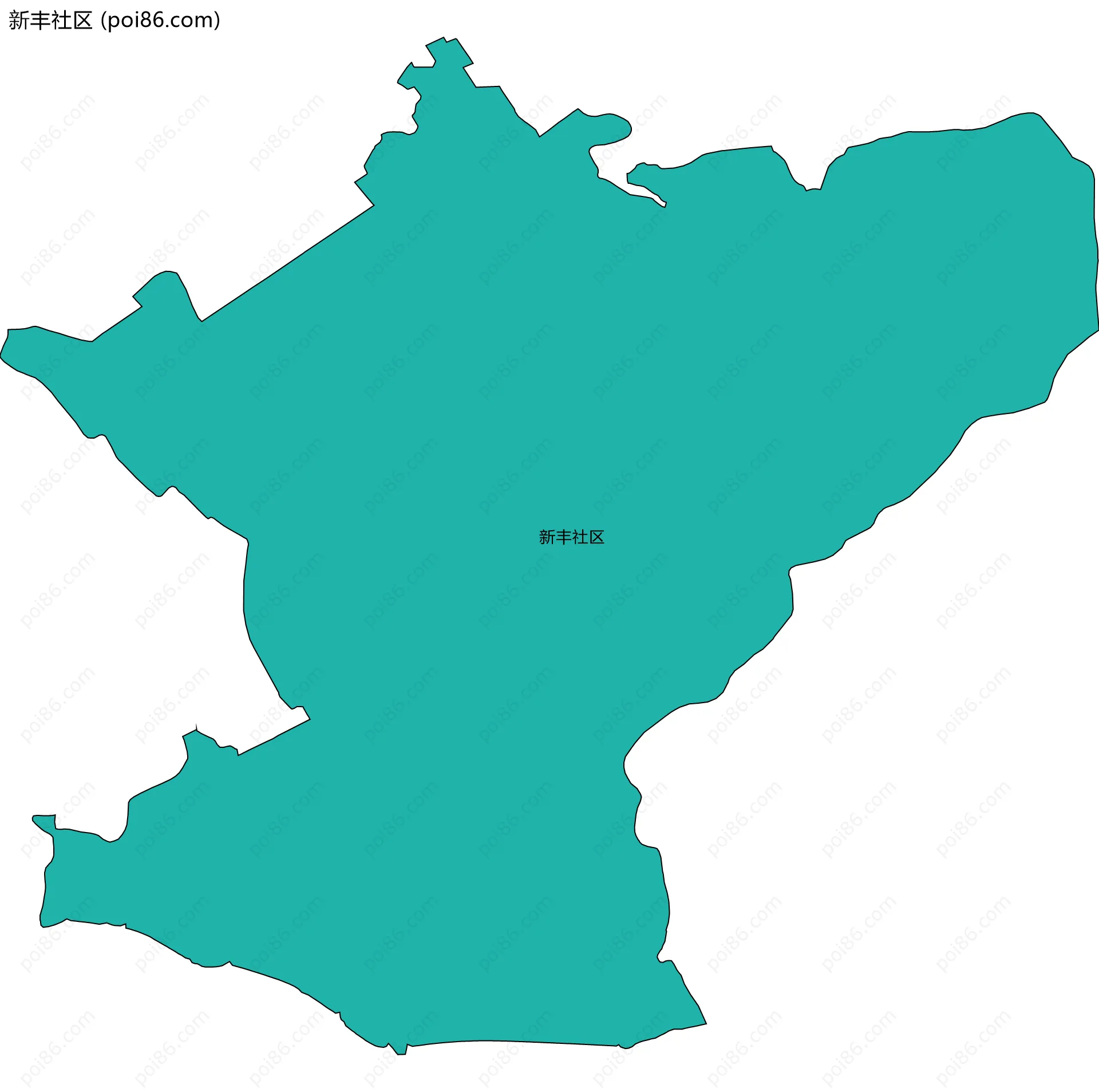 新丰社区边界地图
