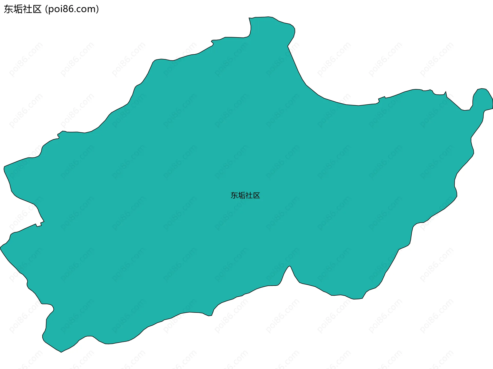 东垢社区边界地图