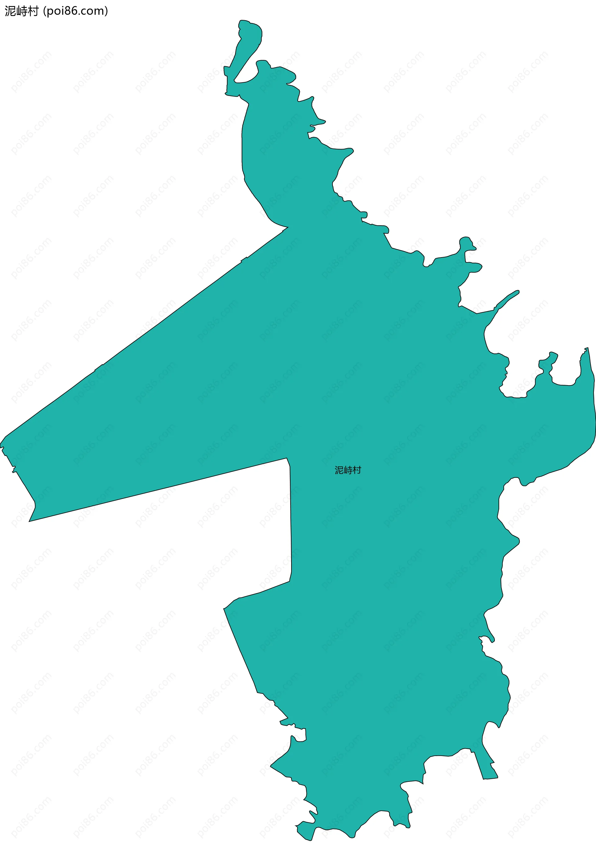 泥峙村边界地图