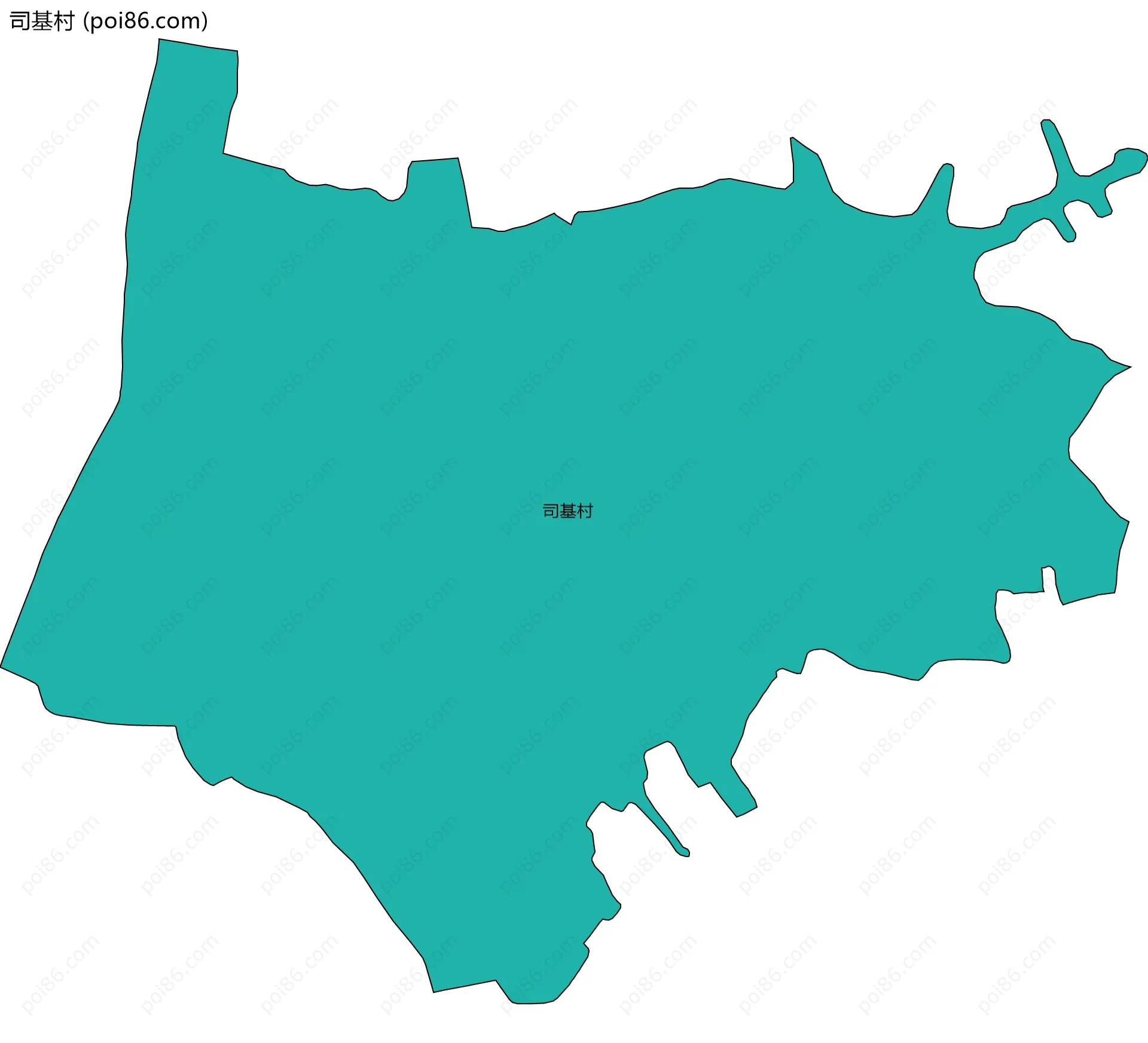 司基村边界地图