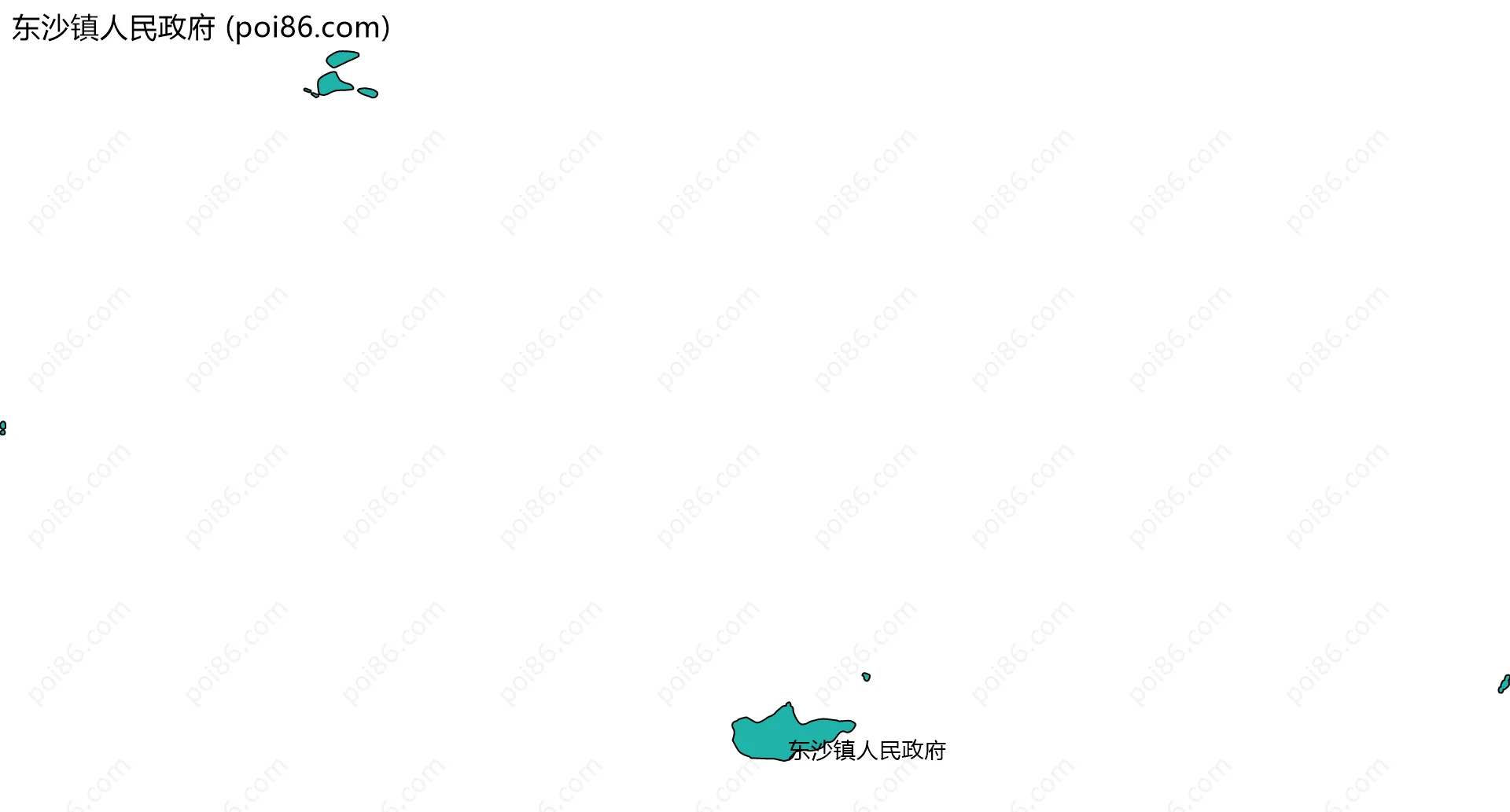 东沙镇人民政府边界地图