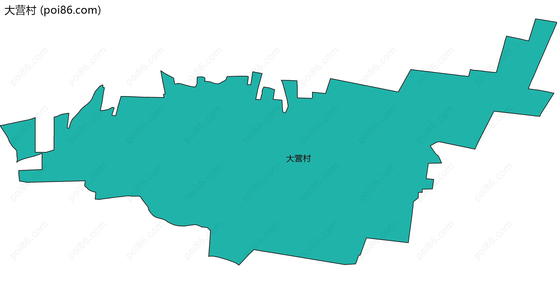 大营村边界地图