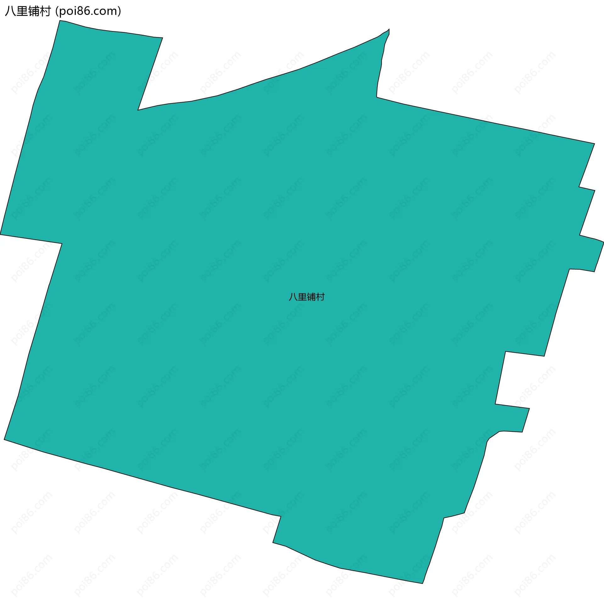 八里铺村边界地图