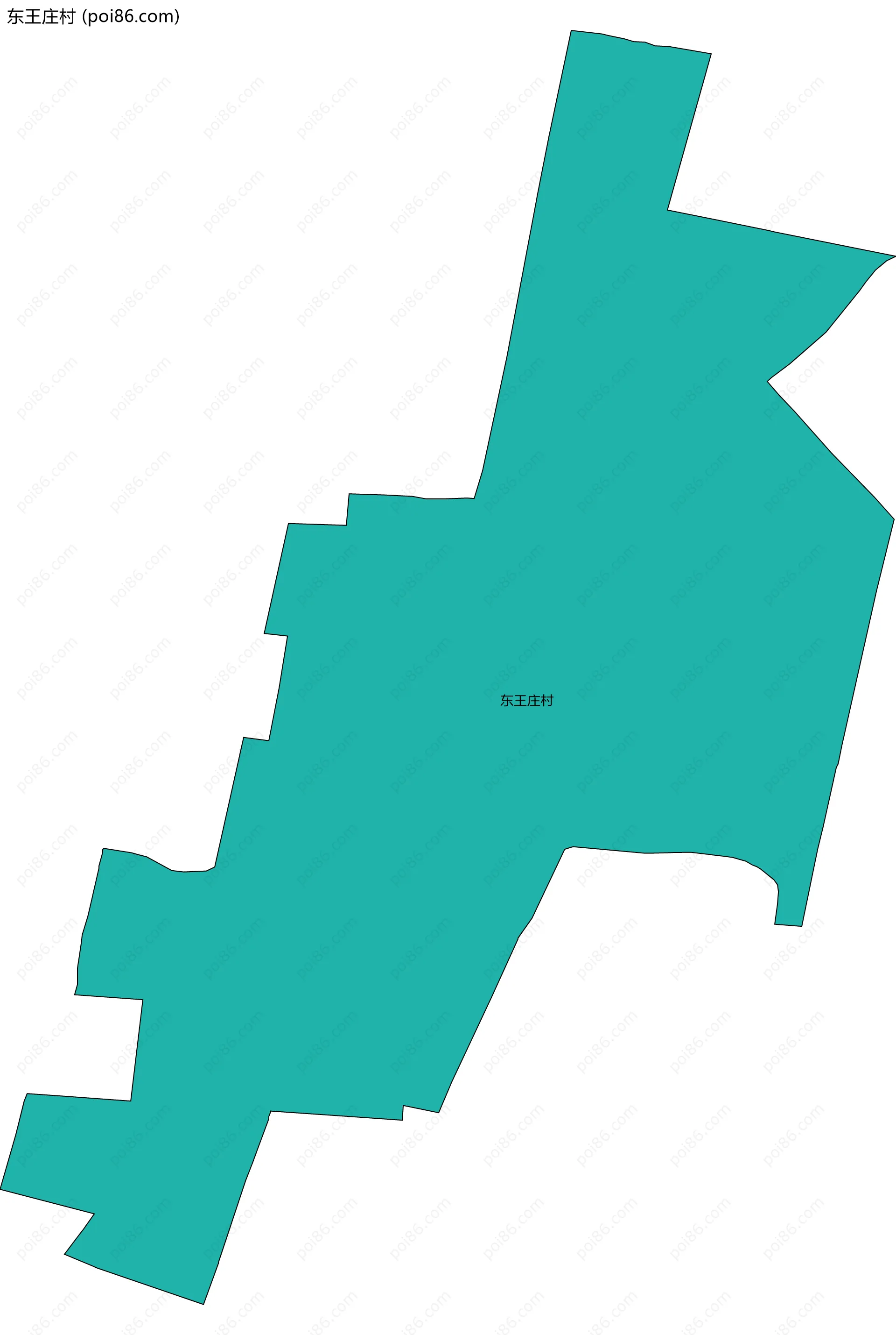 东王庄村边界地图