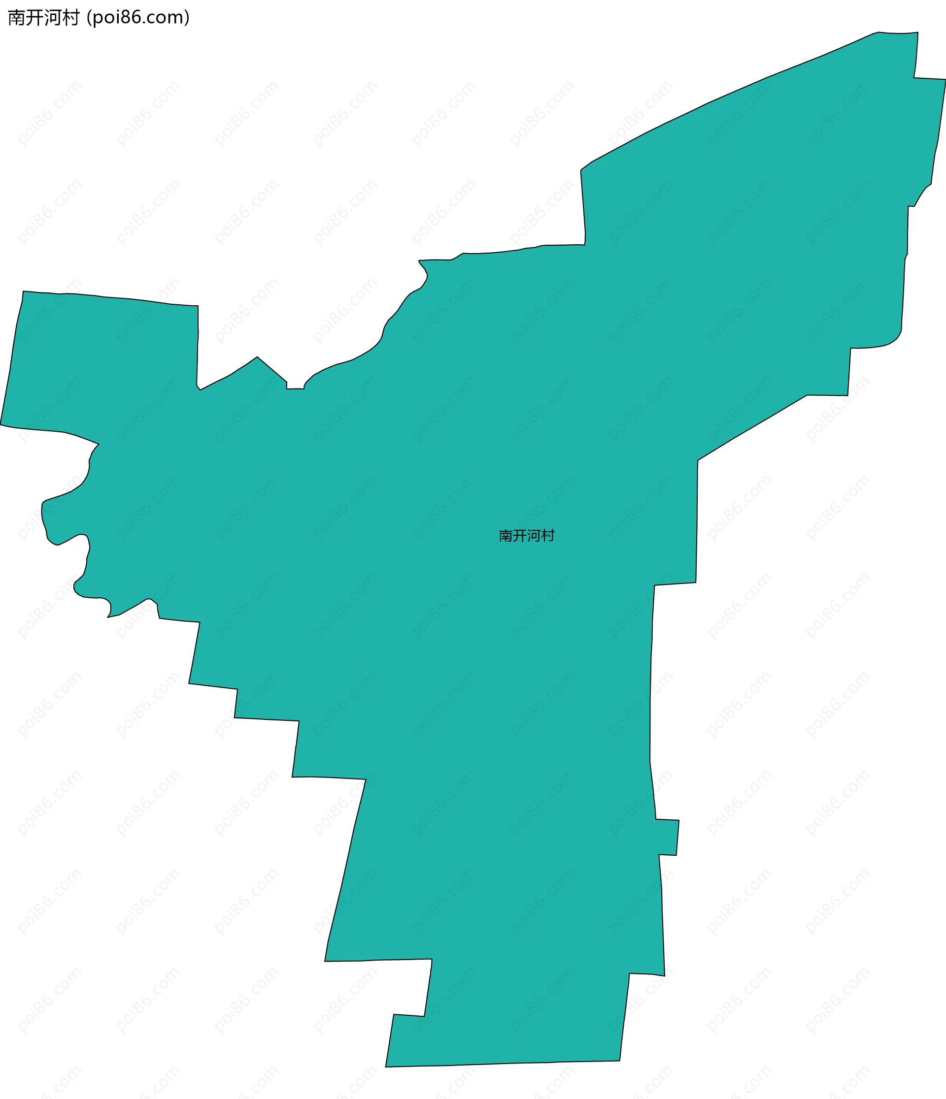 南开河村边界地图
