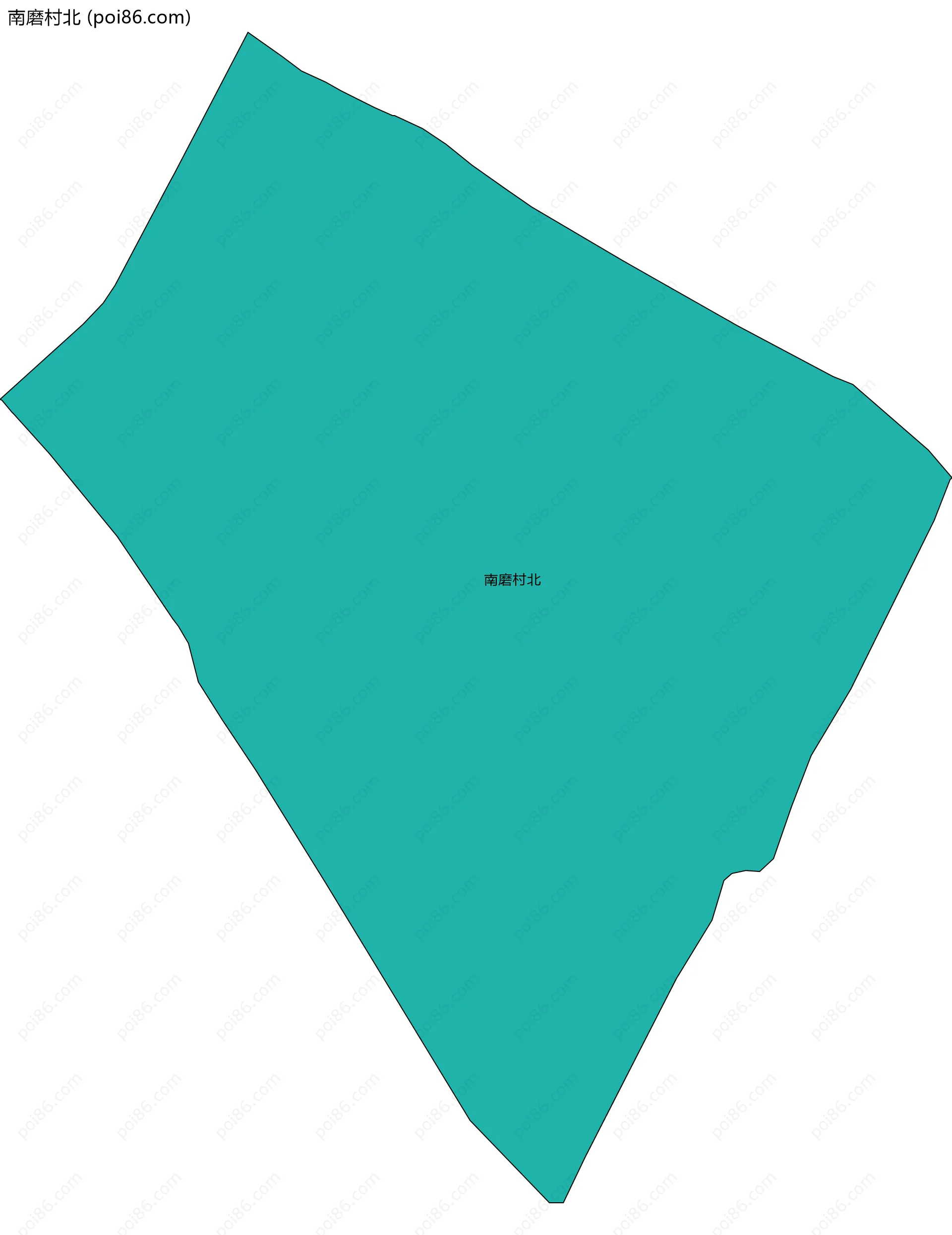 南磨村北边界地图