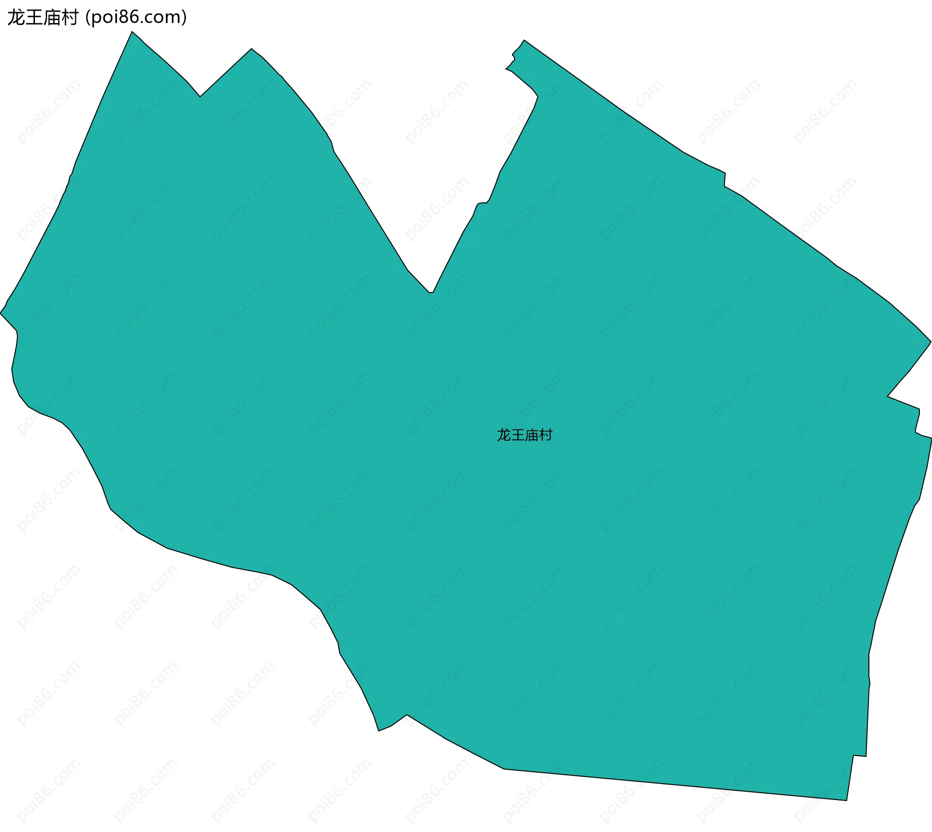 龙王庙村边界地图