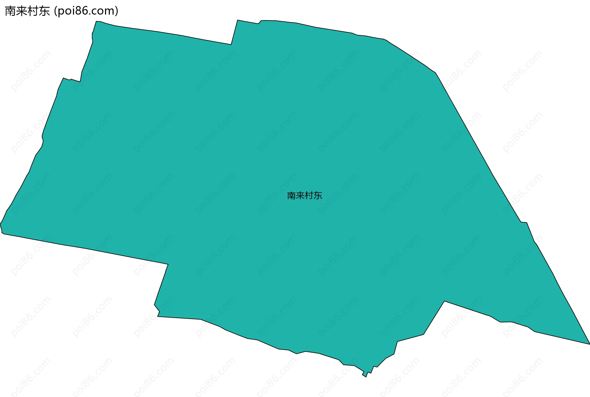 南来村东边界地图