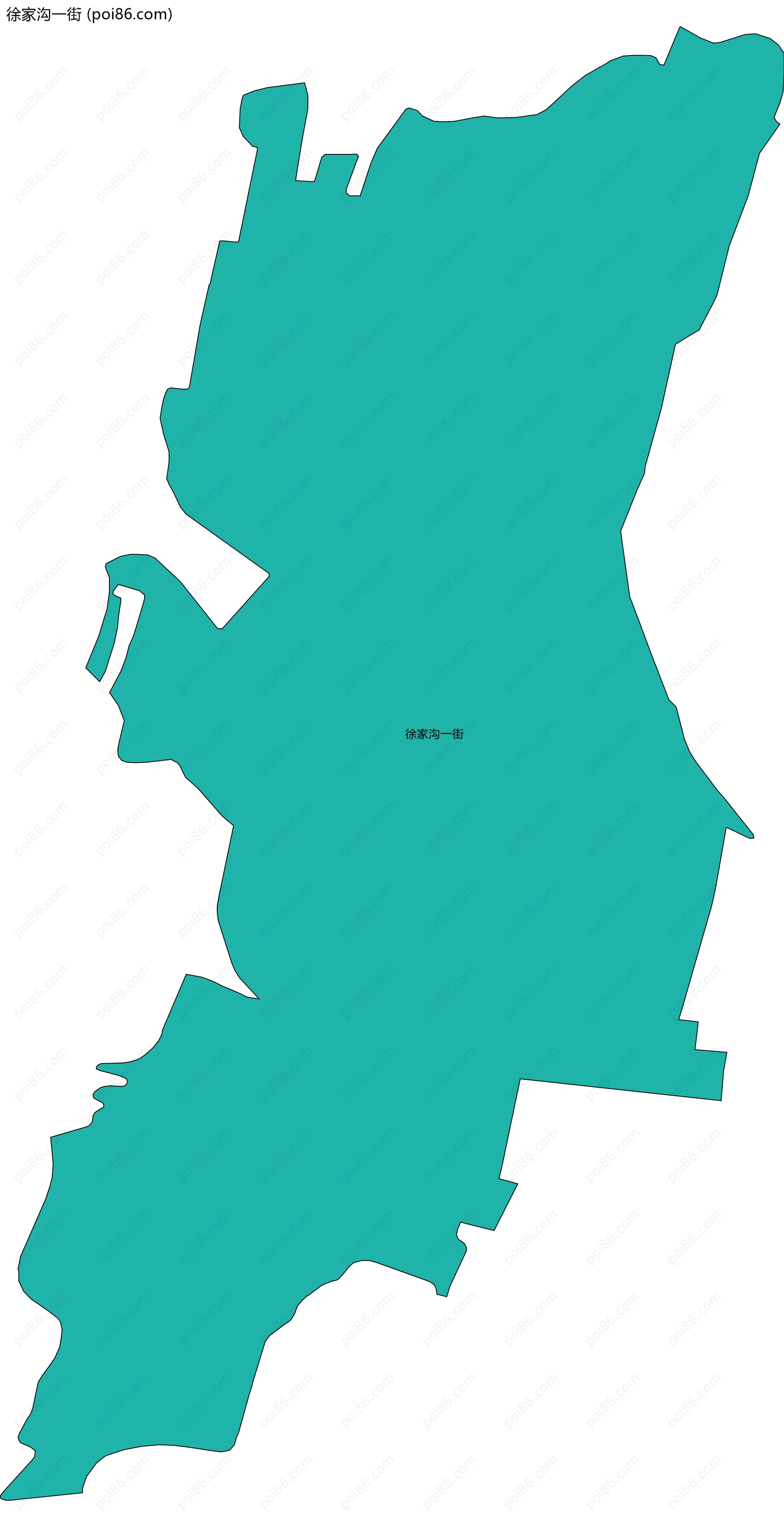 徐家沟一街边界地图