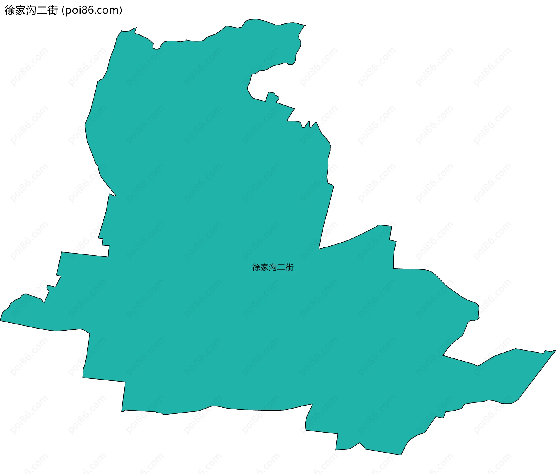 徐家沟二街边界地图