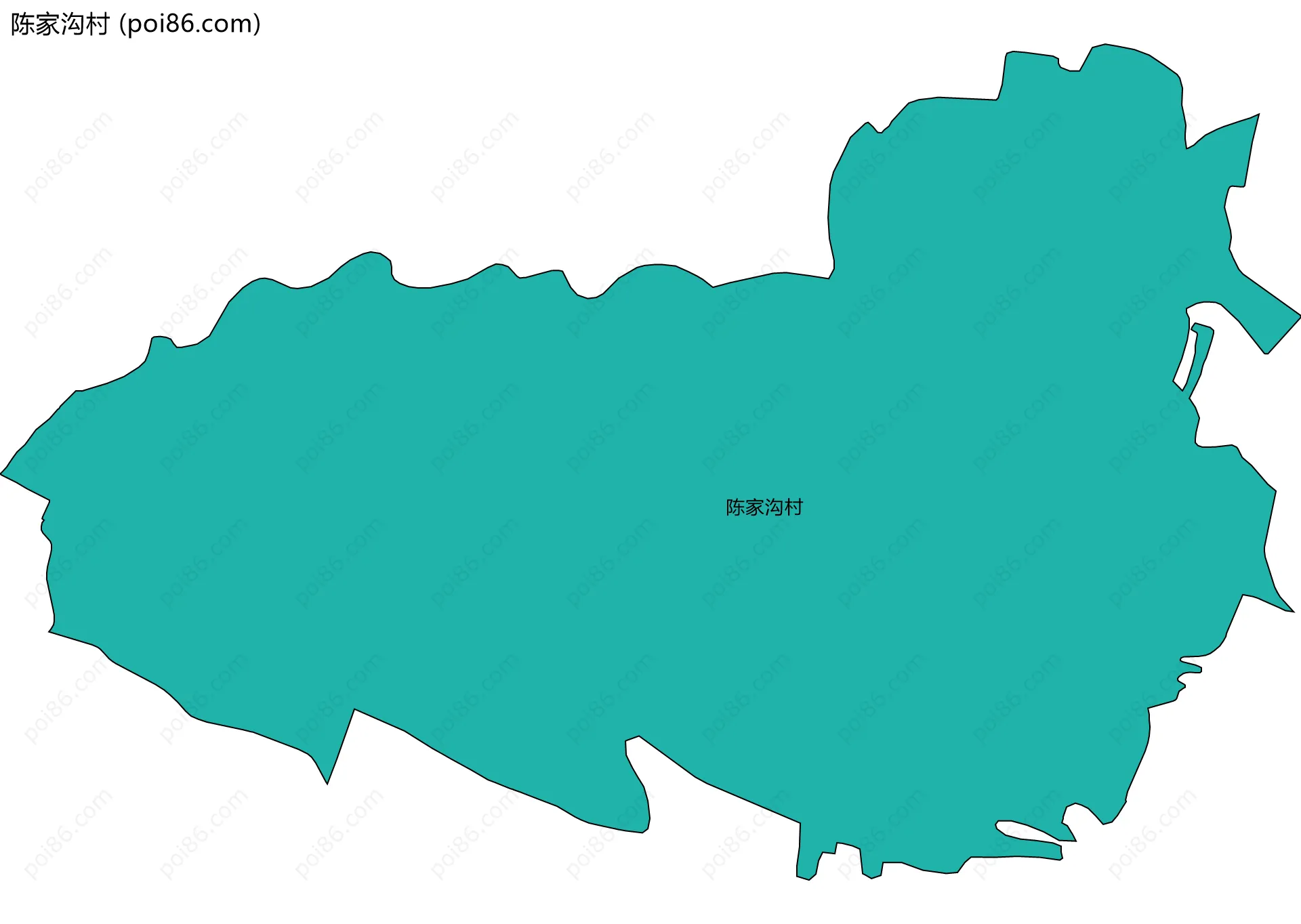 陈家沟村边界地图